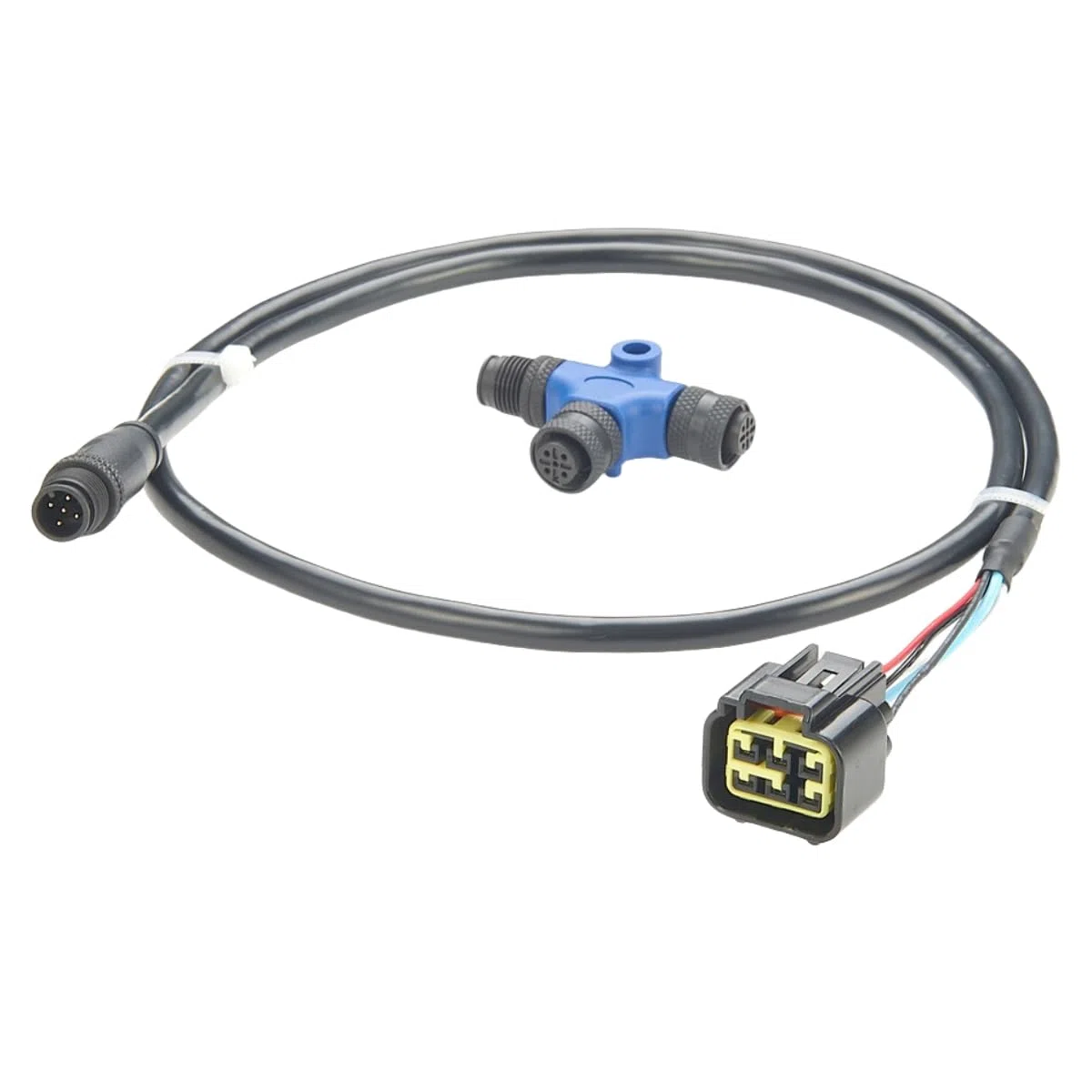 NMEA 2000 N2k 6-poliges Motorschnittstellenkabel M12 5-polig auf 6-poligen Motor 06653-ZZ3-760HE für Lowrance Simrad Garmin-Netzwerke (1m/3,28Fuß) (Kabel + T-Stecker)