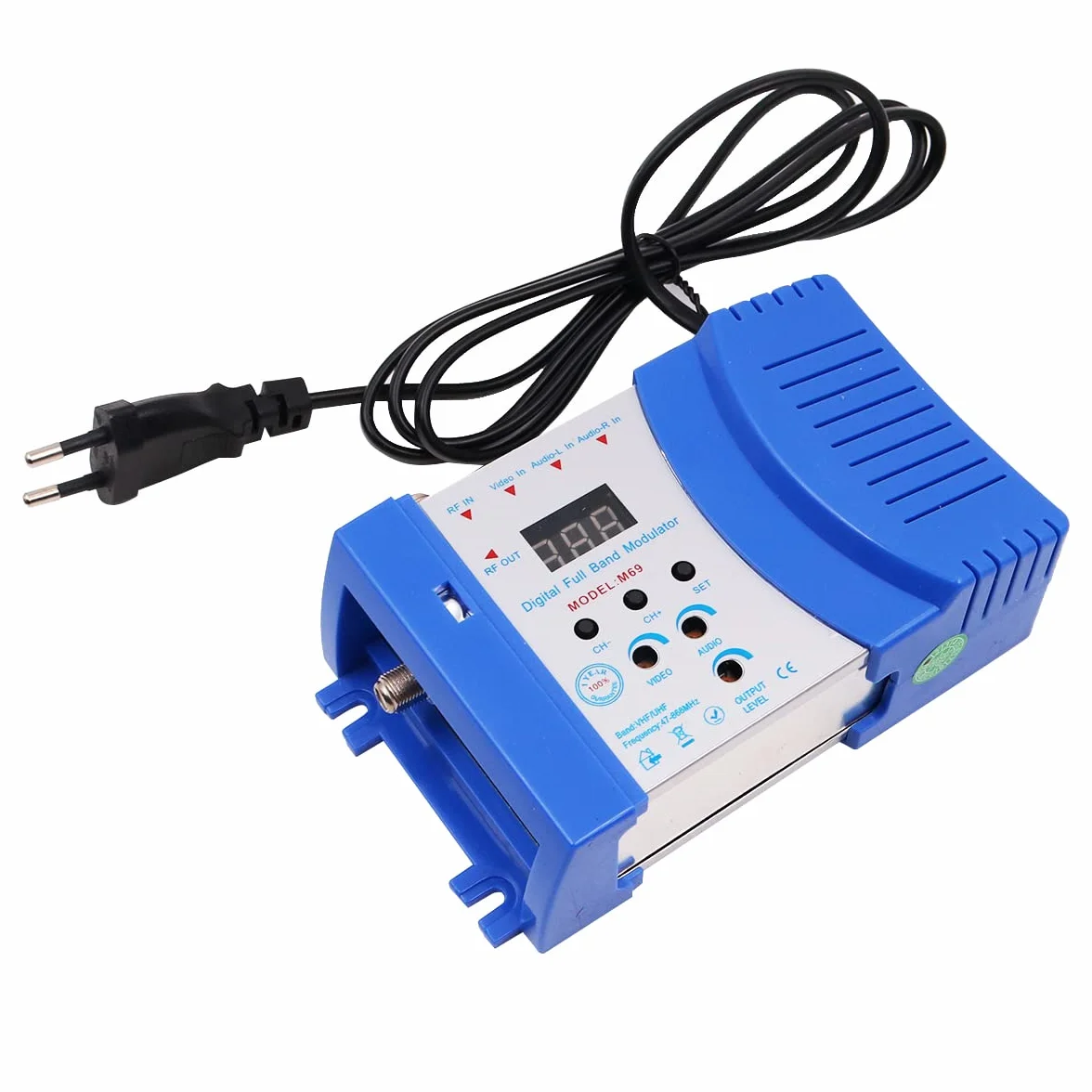 DollaTek RF-Modulator AV-RF AV-TV-Konverter VHF UHF PAL/NTSC für Satellitenempfänger/Videokameras, kompatibel mit lokalem CATV-System