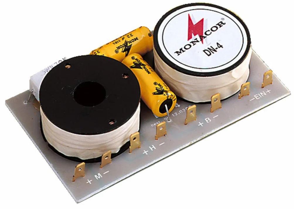 Monacor DN-4, 3-Wege-Weiche für 8 Ohm, für Lautsprecherselbstbau