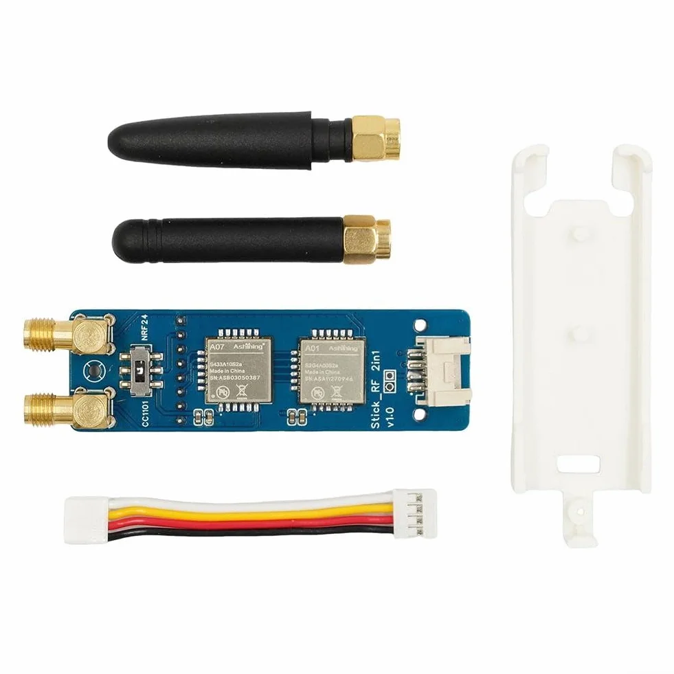 Besttoolifes 2-in-1 RF Modul für M5Stack für M5StickC PLUS2 für ESP32 Compact IoT Modul CC1101 für NR F24, kompatibel mit M5StickC PLUS2 DIY Elektronik (mit Schale)