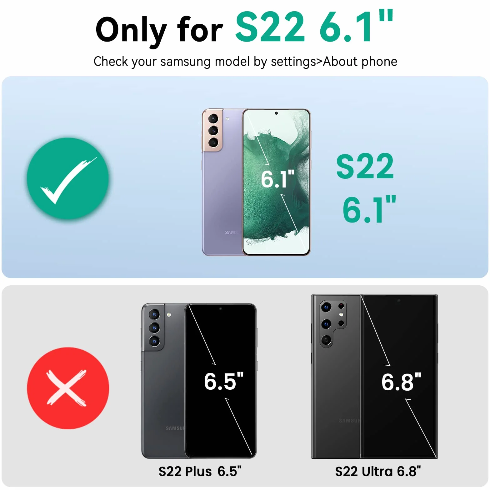 NEWDERY Akku Hülle Für Galaxy S22, Unterstützt 18W QC und Qi Kabelloses Laden, 4700 mAh Schlanke Wiederaufladbare Akkuhülle Für Samsung S22 (6,1 Zoll)