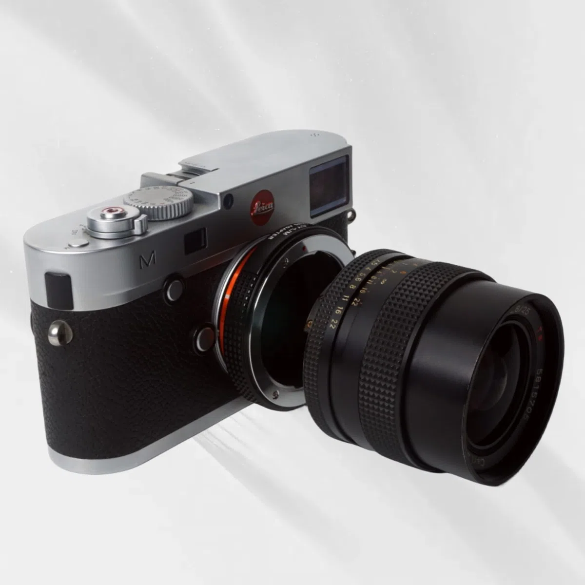 PHOLSY Objektivadapter mit 6-Bit Coding Kompatibel mit Contax/Yashica (C/Y) Objektivs und Leica M Mount Kameragehäuse CY auf Leica M