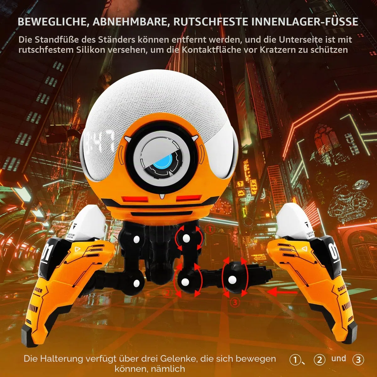 Stand Halter für Echo Dot 5th 4th Generation, Stand Lautsprecher Halterung für Dot 5th 4th Generation Kinder, Dot Zubehör, Homepod Mini, Keine Sound Mikrofon Interferenz