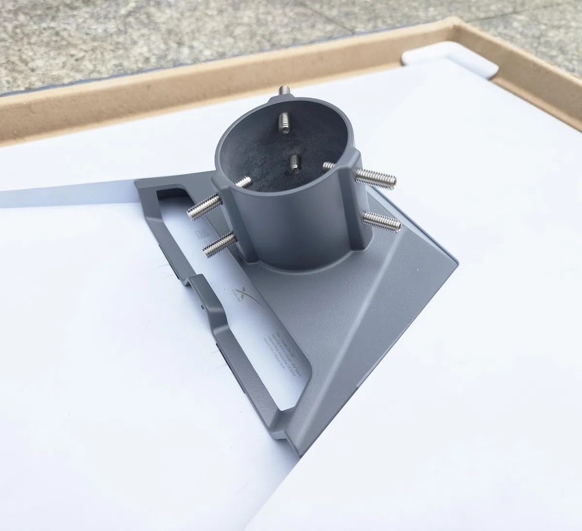 Starlink Standard Gen 3/4/4X Rohradapterhalterung, sicheres Stangenmontage-Set für Dach-, Wohnmobil- und Außeninstallation, strapazierfähiger, wetterfester Aluminium-Adapter für Starlink V3/V4