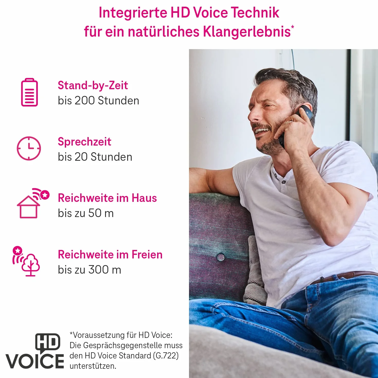 Telekom Speedphone 12 schnurloses DECT Telefon mit Farbdisplay HD Voice Freisprechen für Speedport Smart Pro