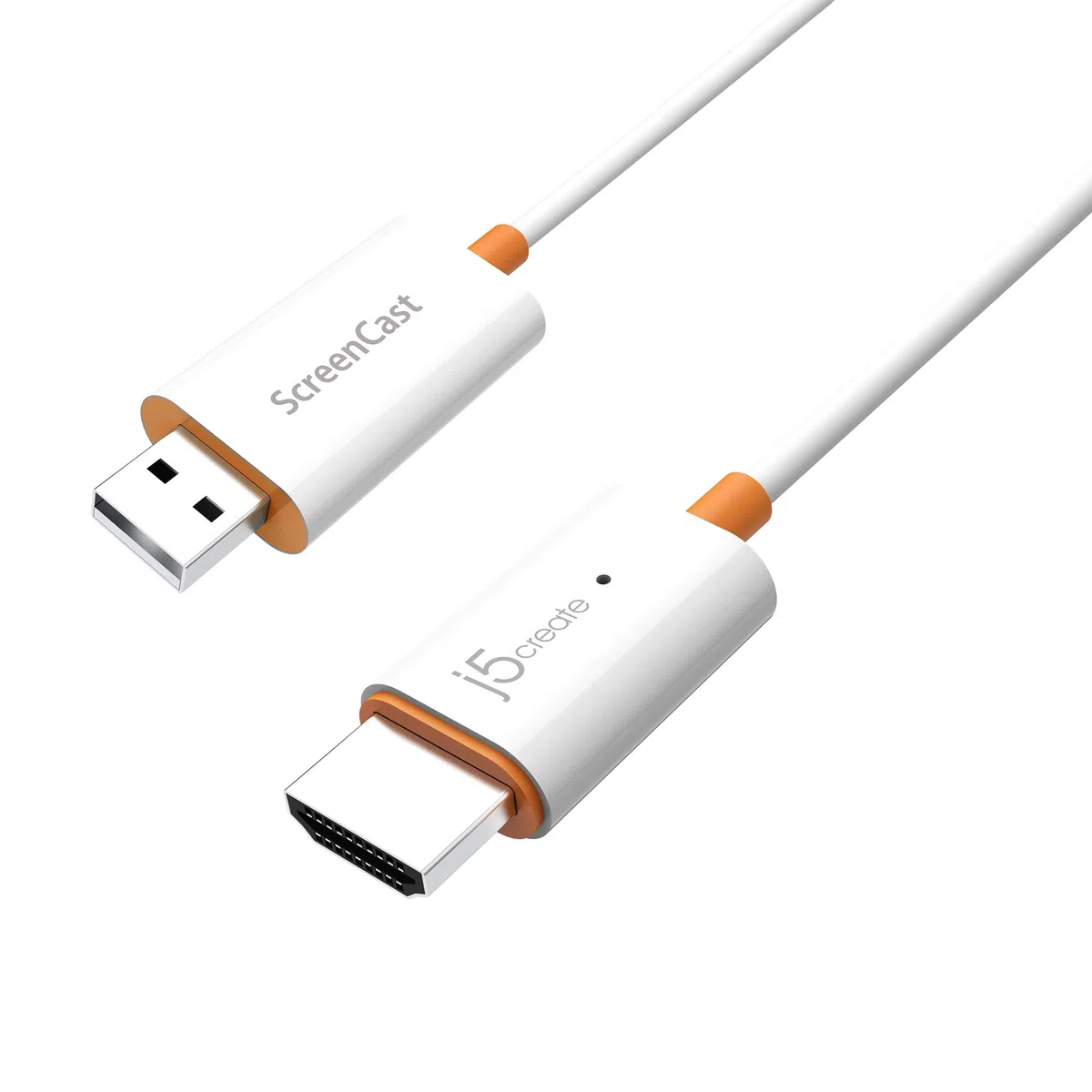 j5create ScreenCast HDMI Wireless Display Adapter Receiver - Spiegelt Telefon, Tablet, Laptop auf HDTV - Kompatibel mit MiraCast, AirPlay, Android, Windows 10 PC, iOS, iPhone, Tablet (JVAW56)