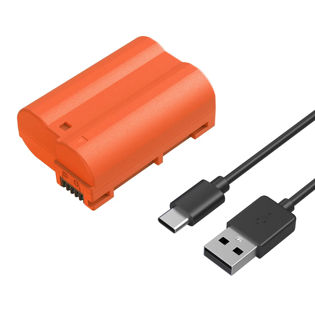 SMALLRIG EN-EL15C 2400mAh USB-C Kamera Akku für Nikon ZR, Z6 III, Zf, Z8, 2,5H voll aufgeladener Akku für Nikon ZR, Z7, Z6, Z7 II, Z6 II, Z5, D850, D810, D810A, D780, D750, D610, D500, Orange – 4966