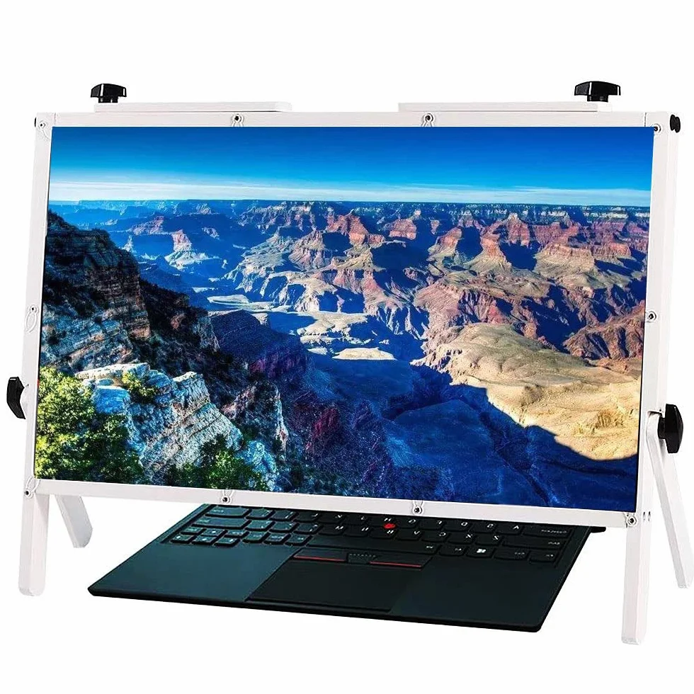 Laptop-Bildschirmlupe, Desktop-Bildschirmlupe, 55,9 cm (22 Zoll), praktisches, faltbares Projektionsdisplay, kompatibel mit Laptops, iPads, Handys