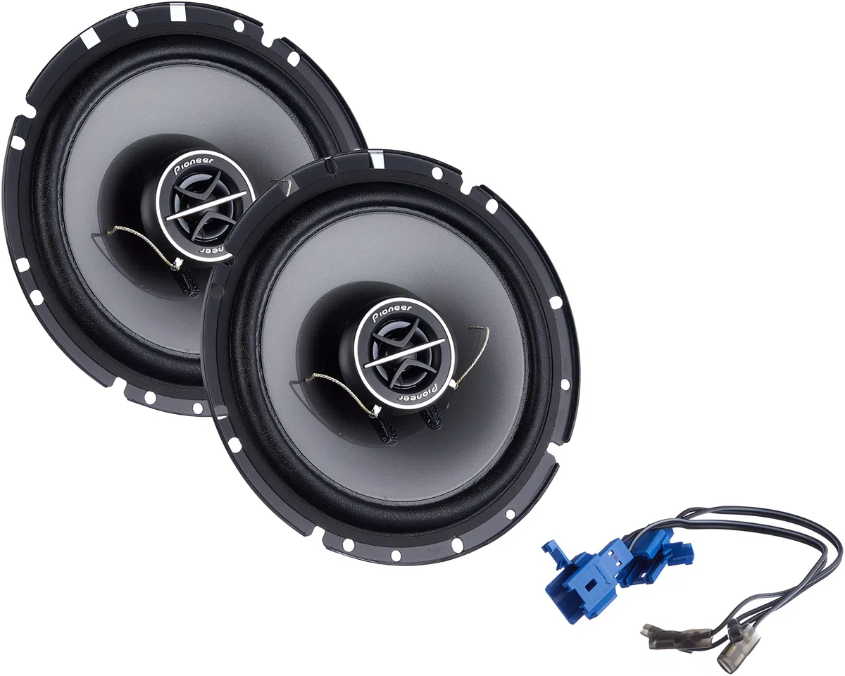 Pioneer TS-1702I 17 cm markenspezif. 2-Weg-Koaxiallautsprecher Set, 2 Lautsprecher (je 170W max., 35W Sinus), kraftvoller Klang, hoher Wirkungsgrad, 46 mm Einbautiefe, 147mm Einbauausschn., mit Gitter