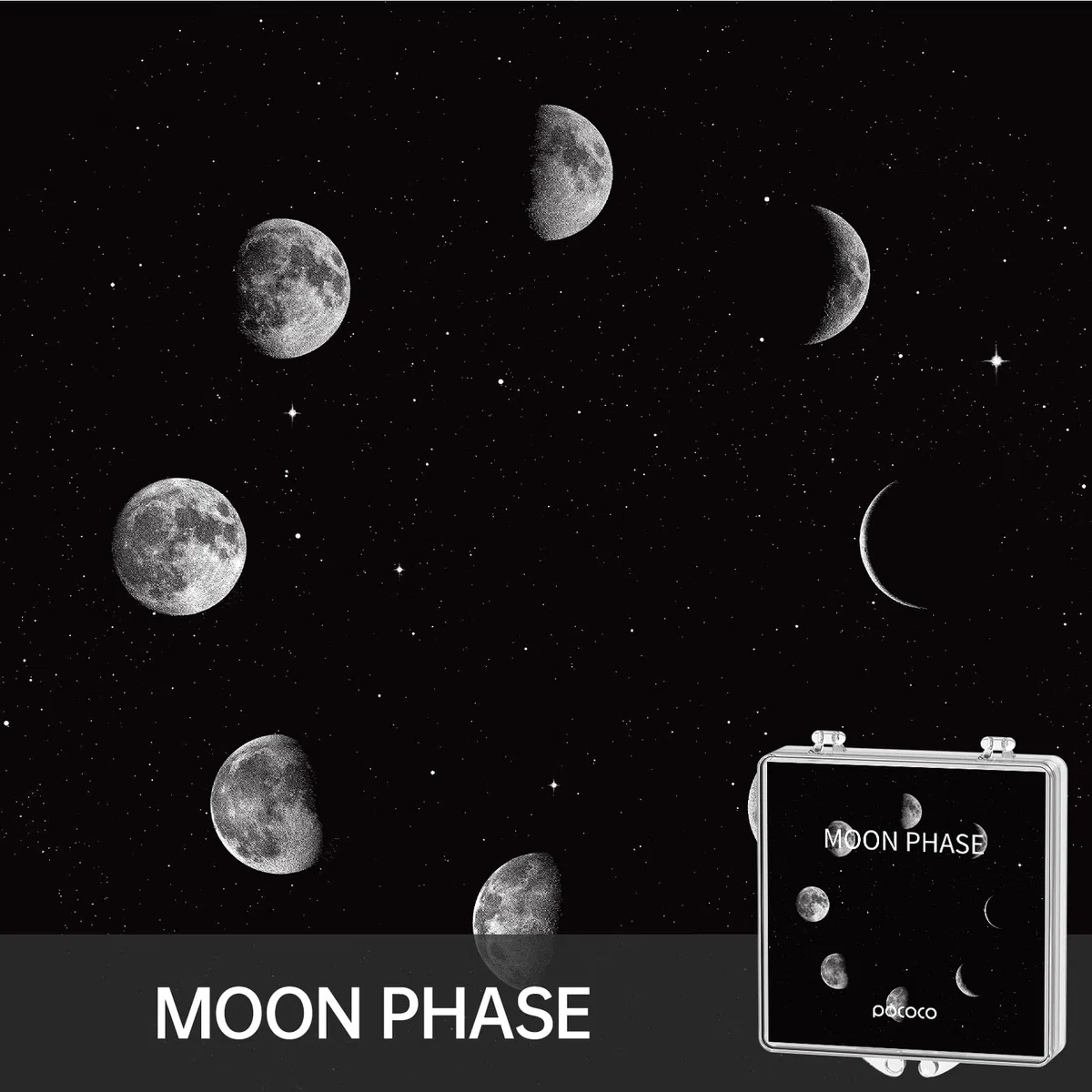 Mond und Sterne: Scheiben für POCOCO Galaxy Projector, 5K Ultra HD, Halbleiterlithografie (6 scheiben)