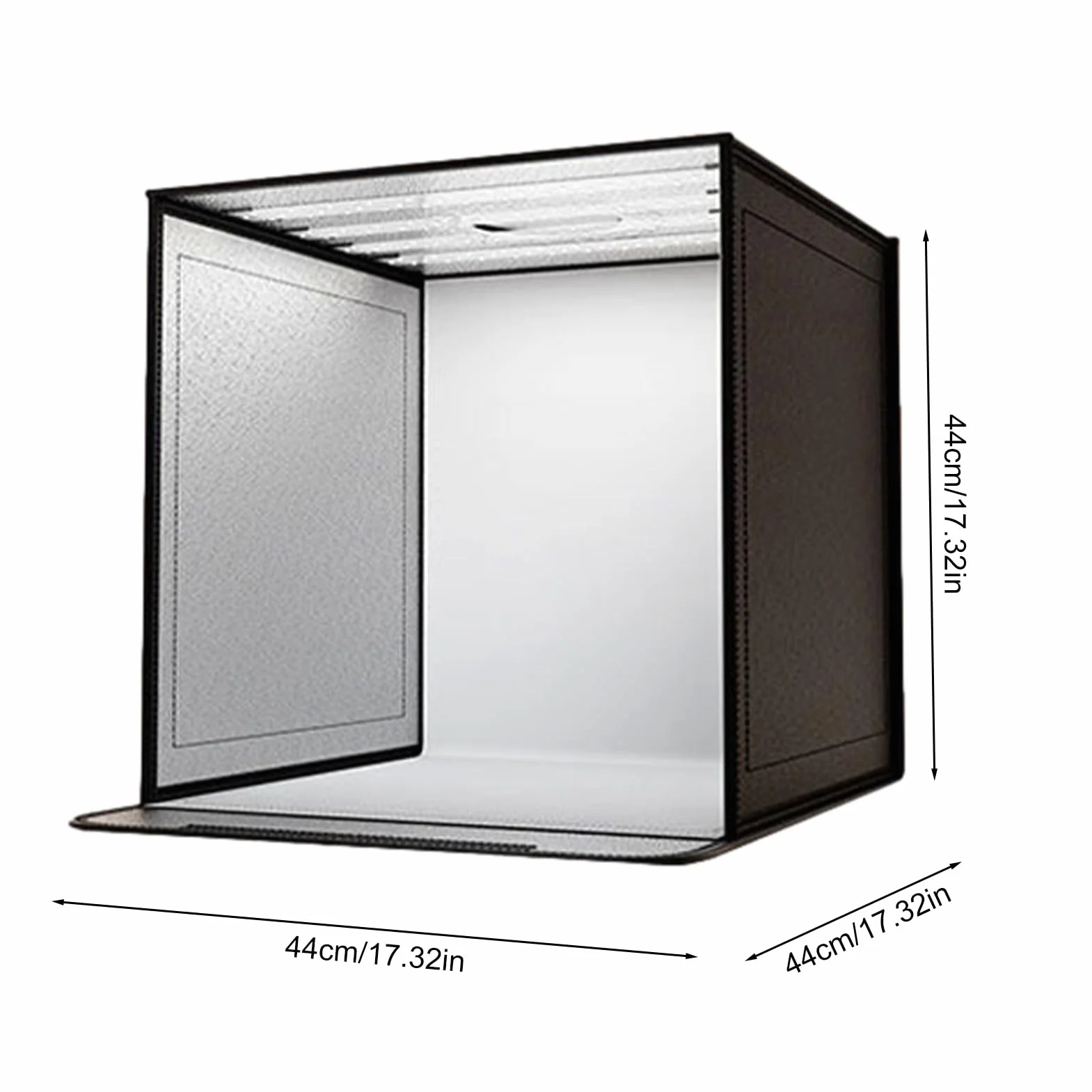 Fotobox mit Lichtern – Fotobox, Produktfotokarton | Fotografie 40 x 40 cm, Foto-Set für Haustiere, Armband, Ringe, Make-up, Tasche