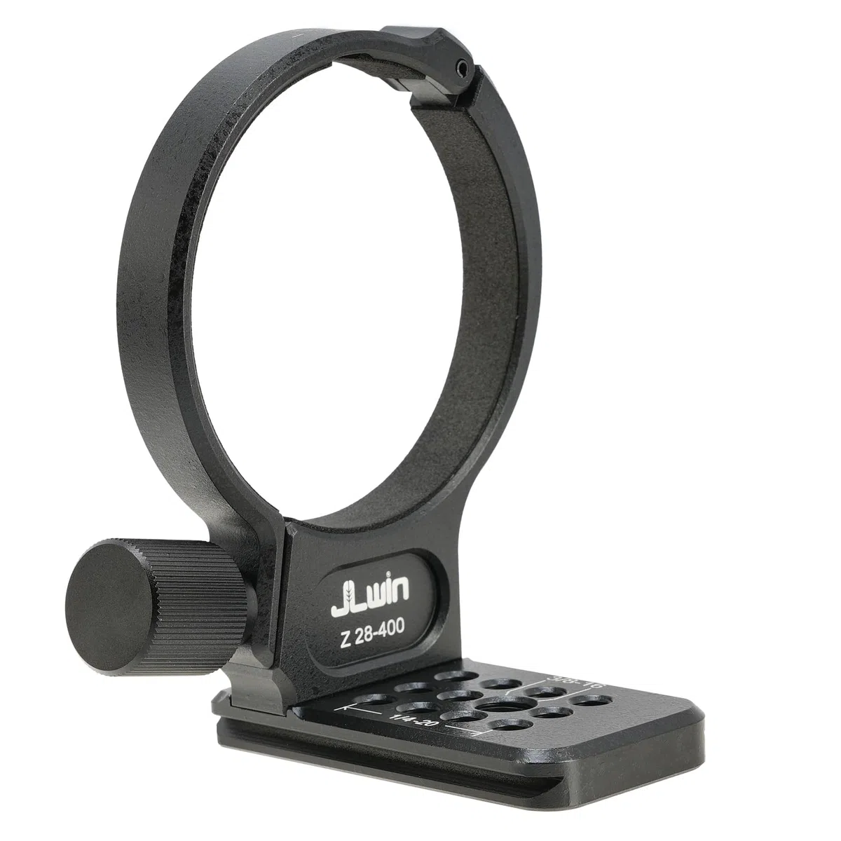 FOTGA Metall-Stativhalterung Objektiv Stativschelle Halterungsring 70mm für Nikon NIKKOR Z 28-400mm f/4-8 VR Objektiv, unten mit 1/4" & 3/8" Schnellwechselplatte für Acra-Swiss Stativ