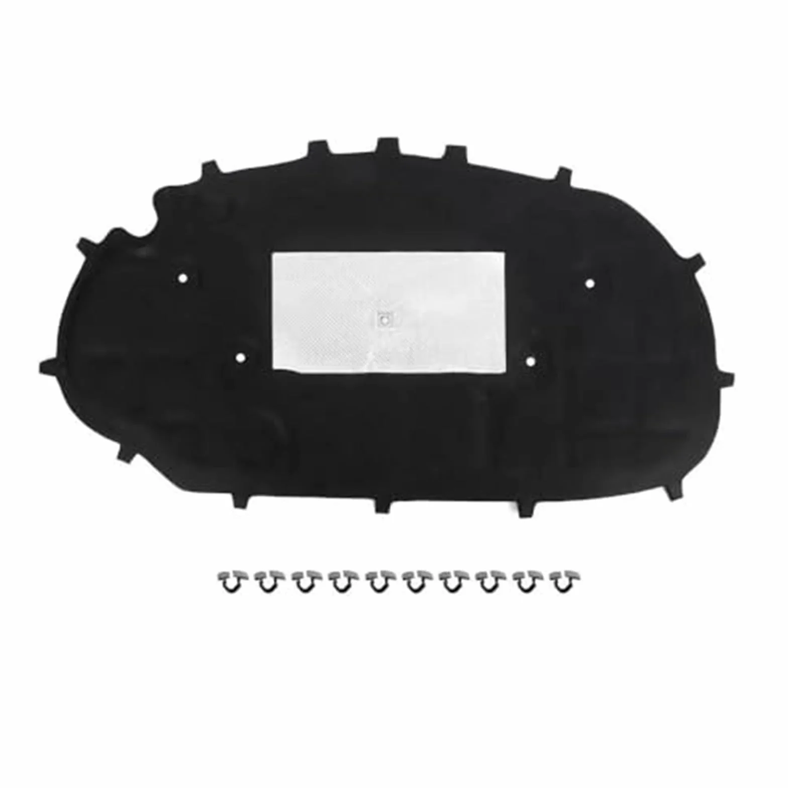 for VW, for Golf, 6/, for Golf, 6 GTI Fronthaube Motor Baumwolle Schallschutzabdeckung Wärmedämmpolster Hitzeschild für die Motorhaube(Black)
