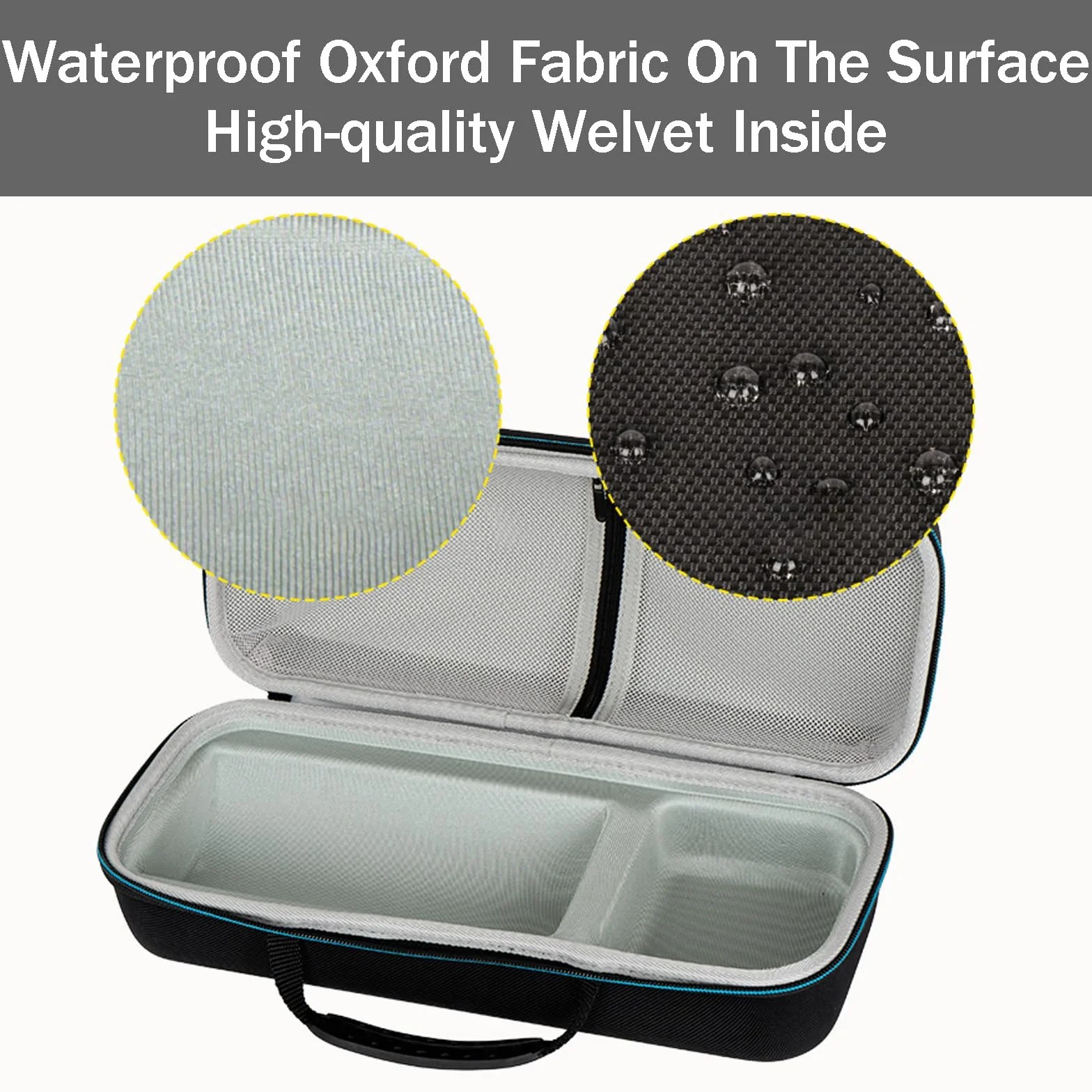Harte Tragetasche für XGIMI MoGo 3 Pro 1080P Mini-Projektor, Reisetasche für MoGo 4 & Verstellbarer Ständer, Aufbewahrung für Fernbedienung, Ladegerät und anderes Zubehör, Schwarz