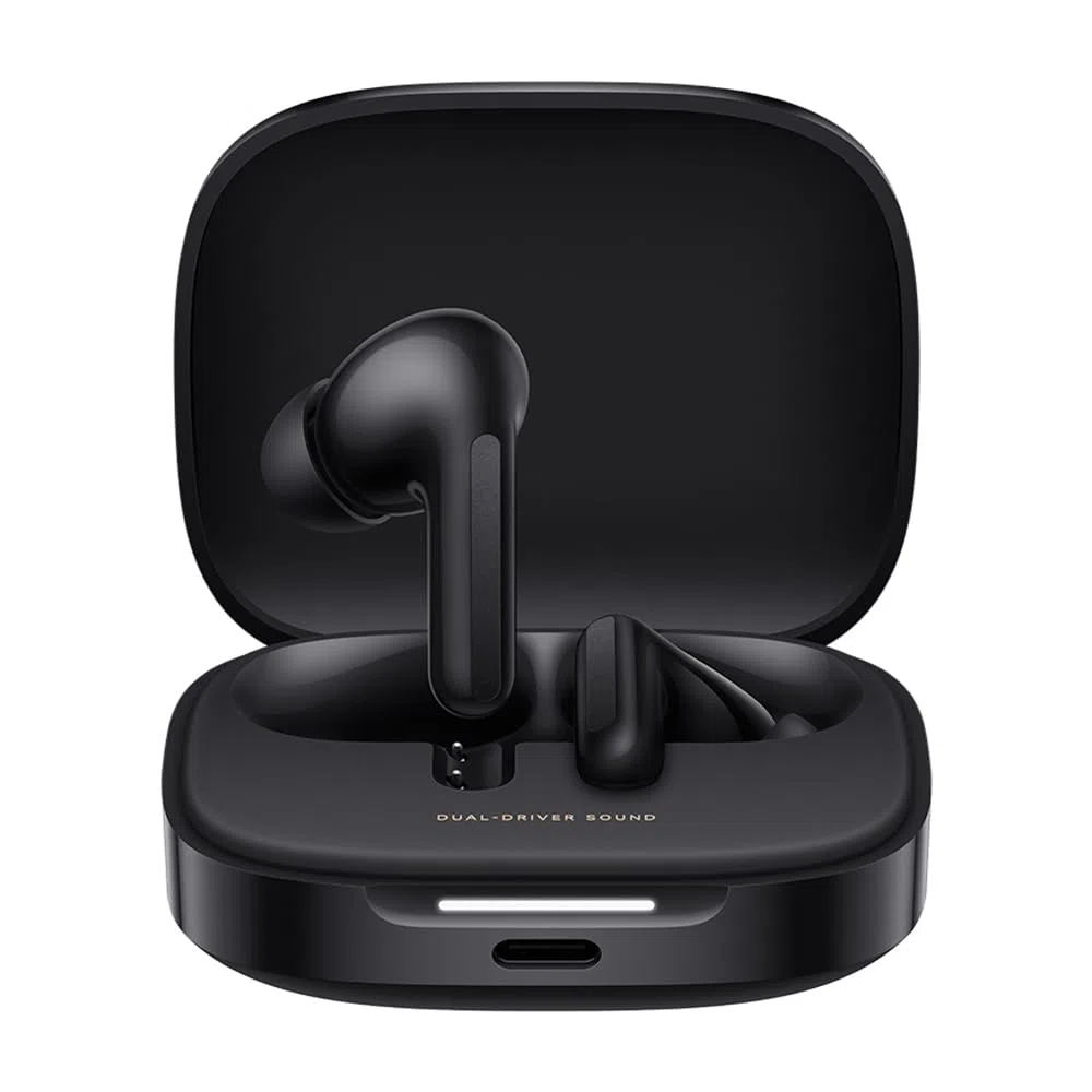 XIAOMI Redmi Buds 6 – Kabellose Bluetooth-In-Ear-Kopfhörer, Dual-Treiber, immersiver Sound, 49 dB aktive Geräuschunterdrückung, bis zu 10h+42h Akkulaufzeit, IP54, Schwarz