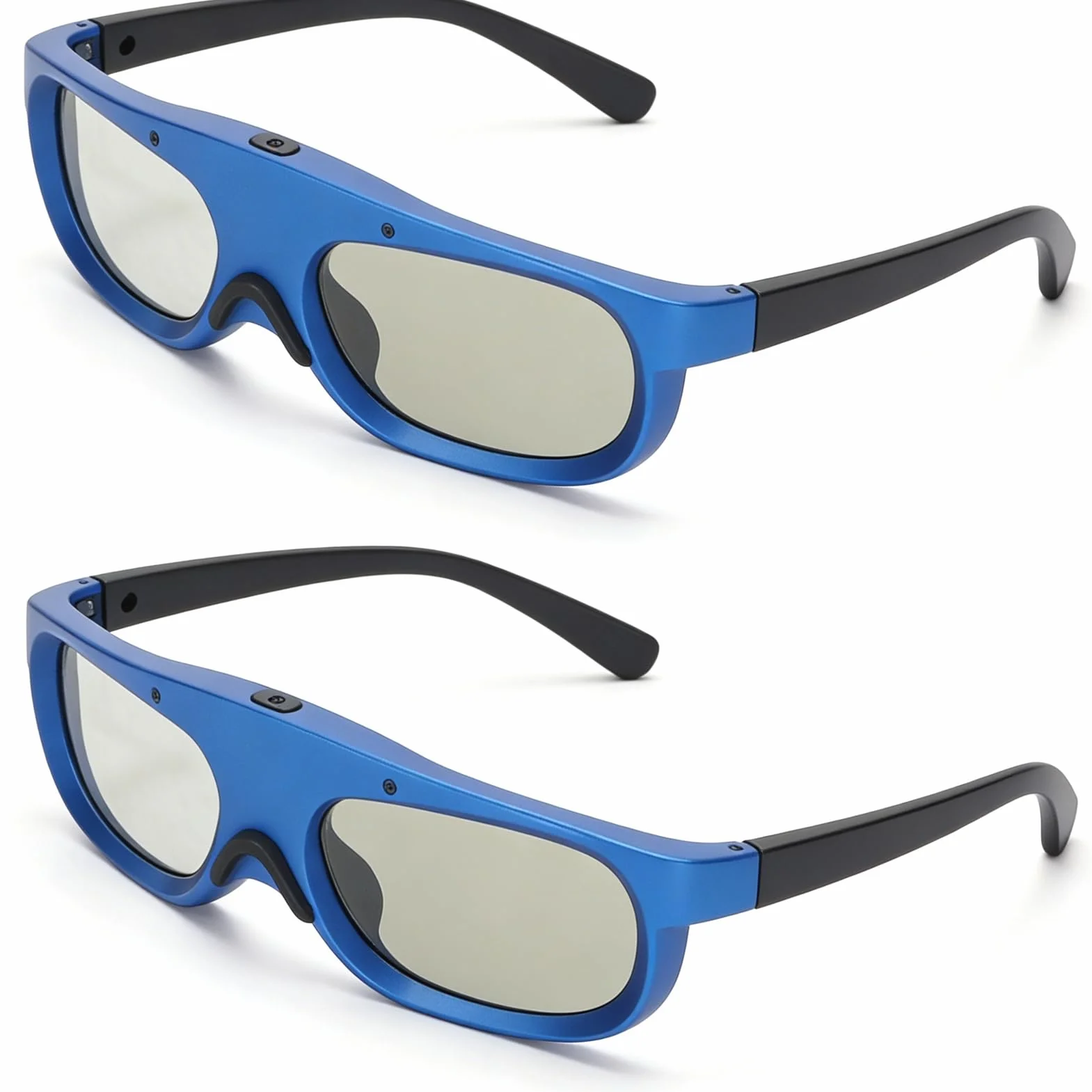 DLP Link Active Shutter 3D-Brille, Wiederaufladbar, 144 Hz, Leicht und Bequem, Drehung des Linken und Rechten Auges für DLP Link-Projektor