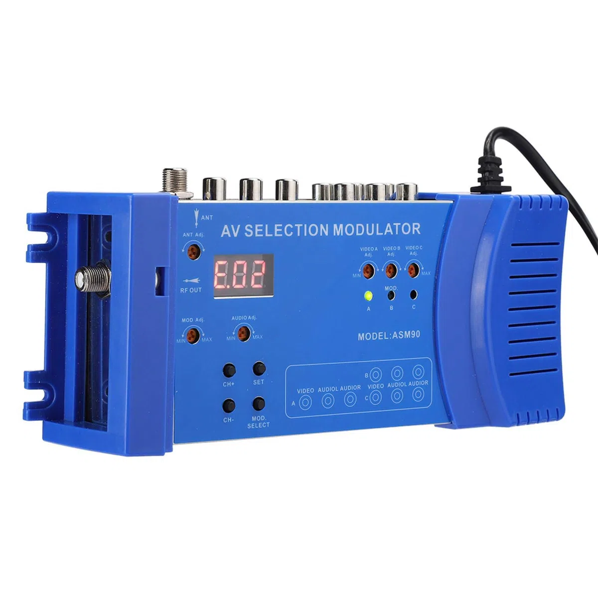 HF-Modulator Kompakter HF-Modulator Audio-Video-TV-Wandler RHF UHF-Signalverstärker AC 100-240V