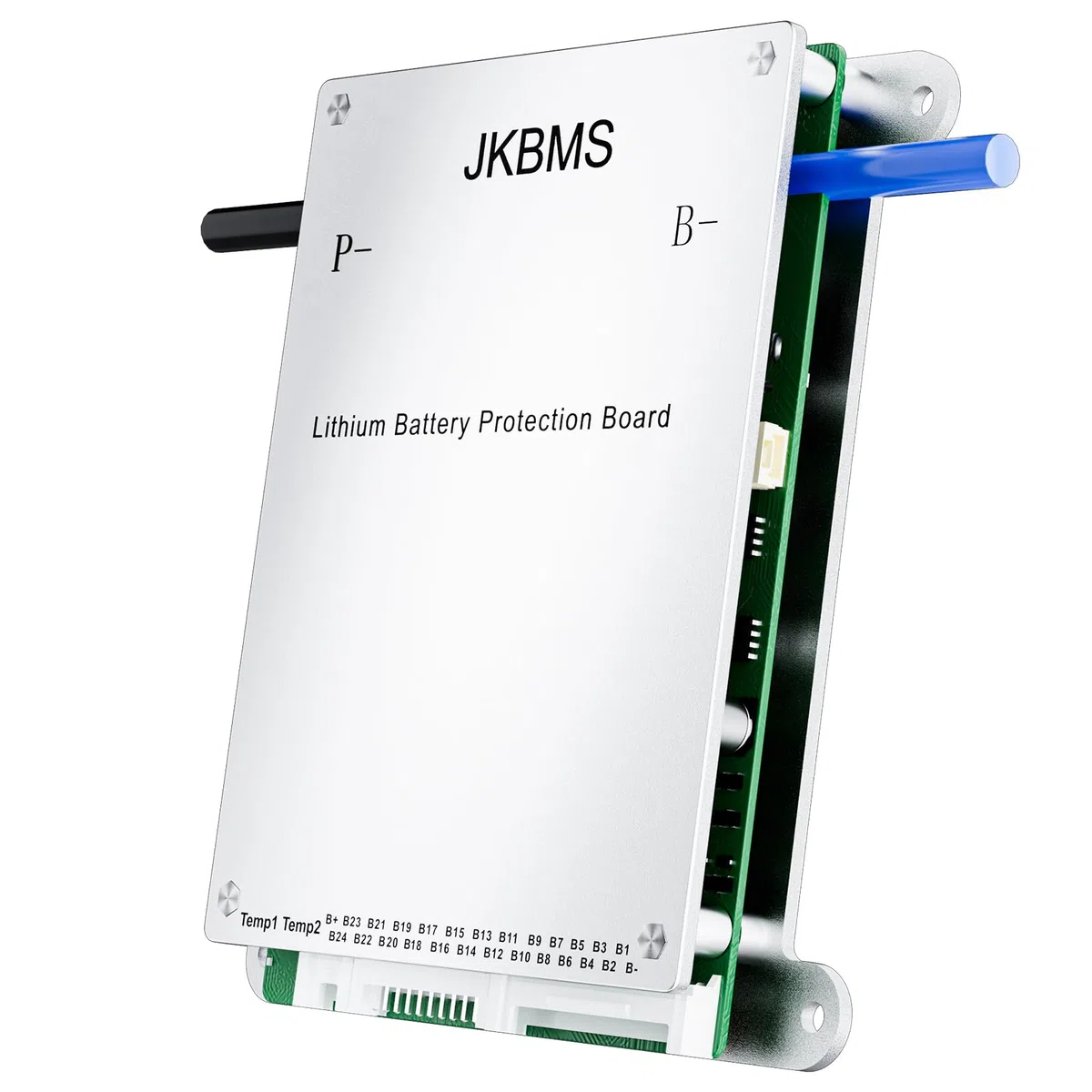 JKBMS Smart BMS 8S-17S 24V-60V 40A 0.4A Aktives Balance-BMS mit eingebautem Bluetooth und RS485 Batterieschutzplatine für Li-Ion,LiFePO4 und LTO Lithium-Akkupacks (JK-BD4A17S4P)