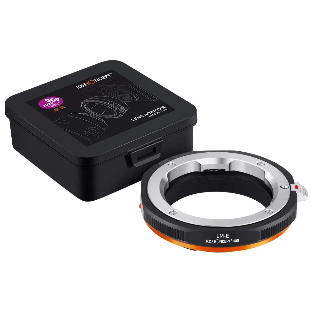 K&F Concept LM-E Adapterring kompatibel mit Leica M Objektiven auf Kameras, Sony E-Mount (NEX) M20105