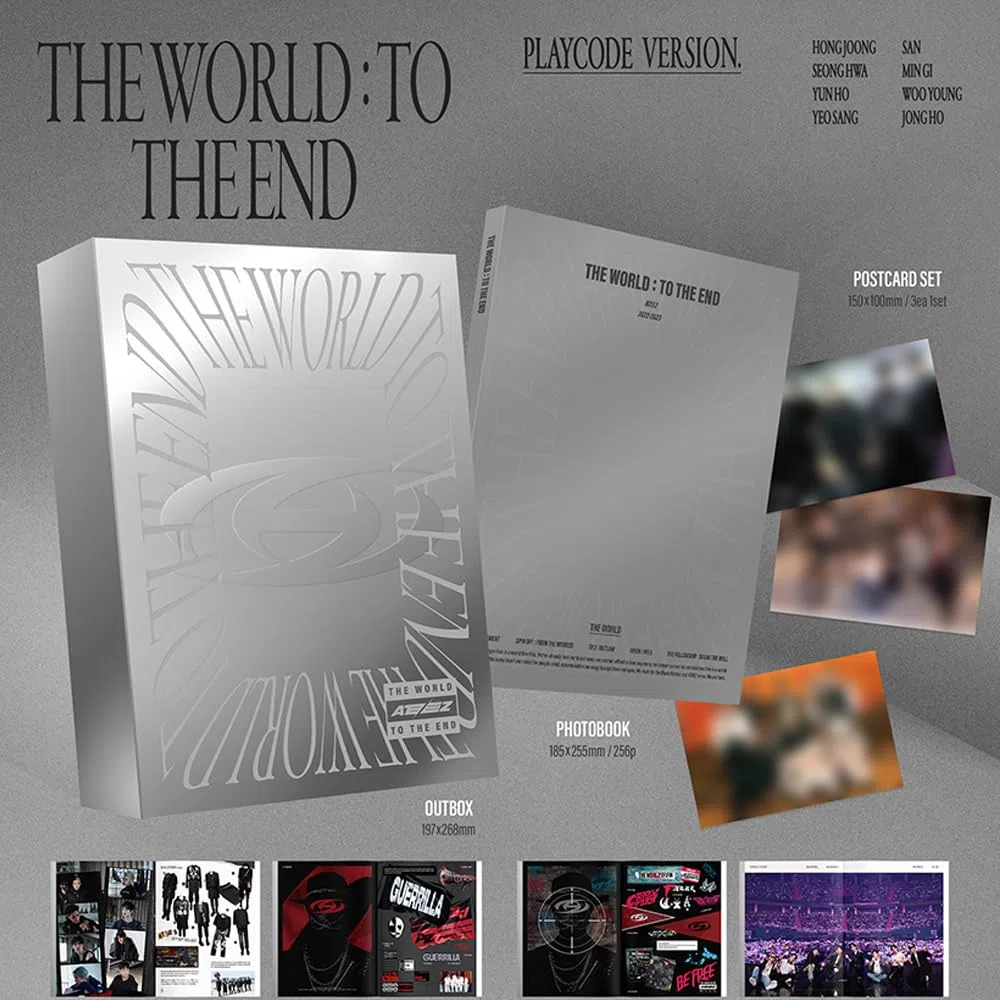 ATEEZ - THE WORLD : TO THE END (DVD+PLAYCODE set) + seller photocard