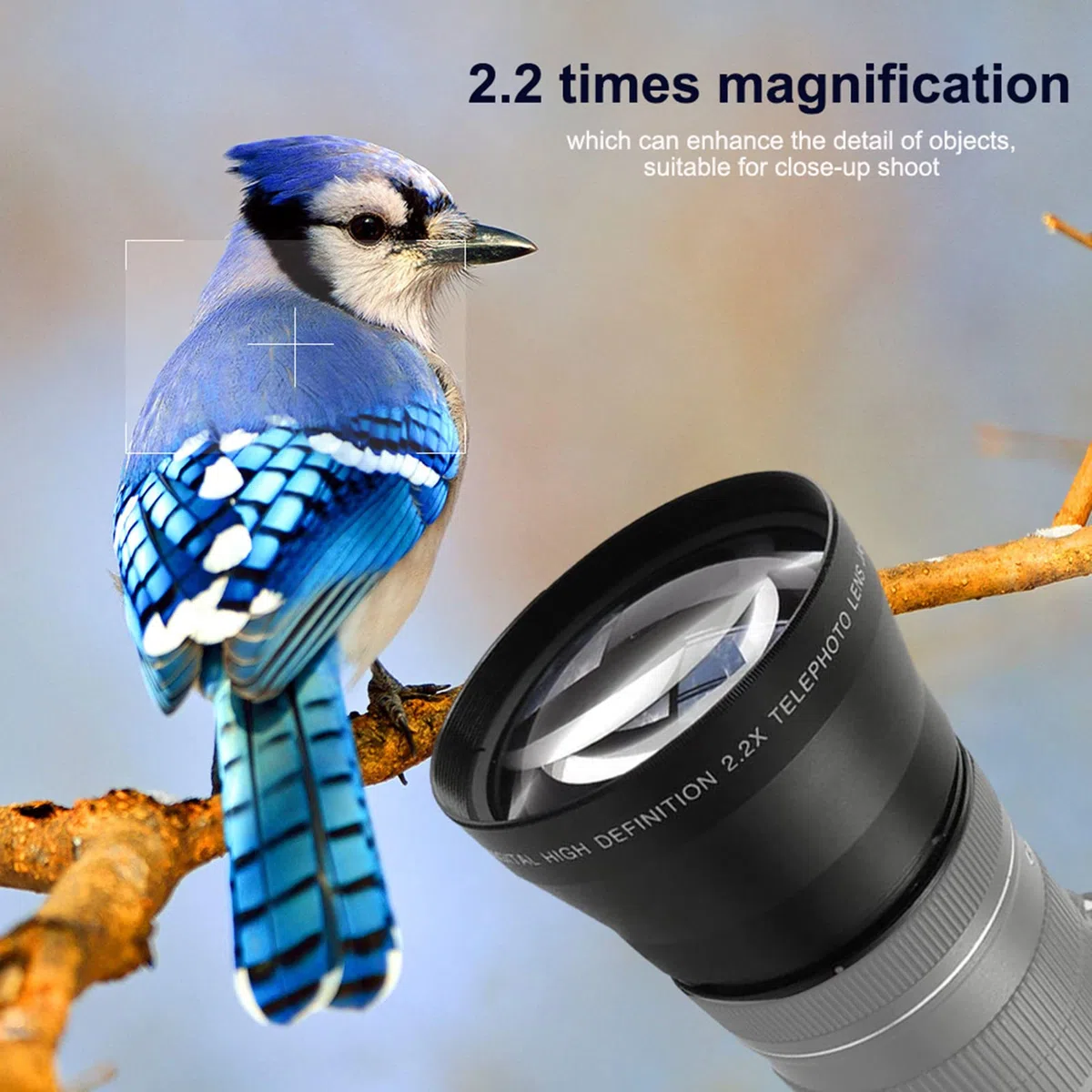 Telekonverter Kamera Telekonverter Linse 67Mm Kamera Lens Extender 67Mm 2.2X Teleconverter Teleobjektiv Universal Für SLR-Kameras Und Digitalkameras