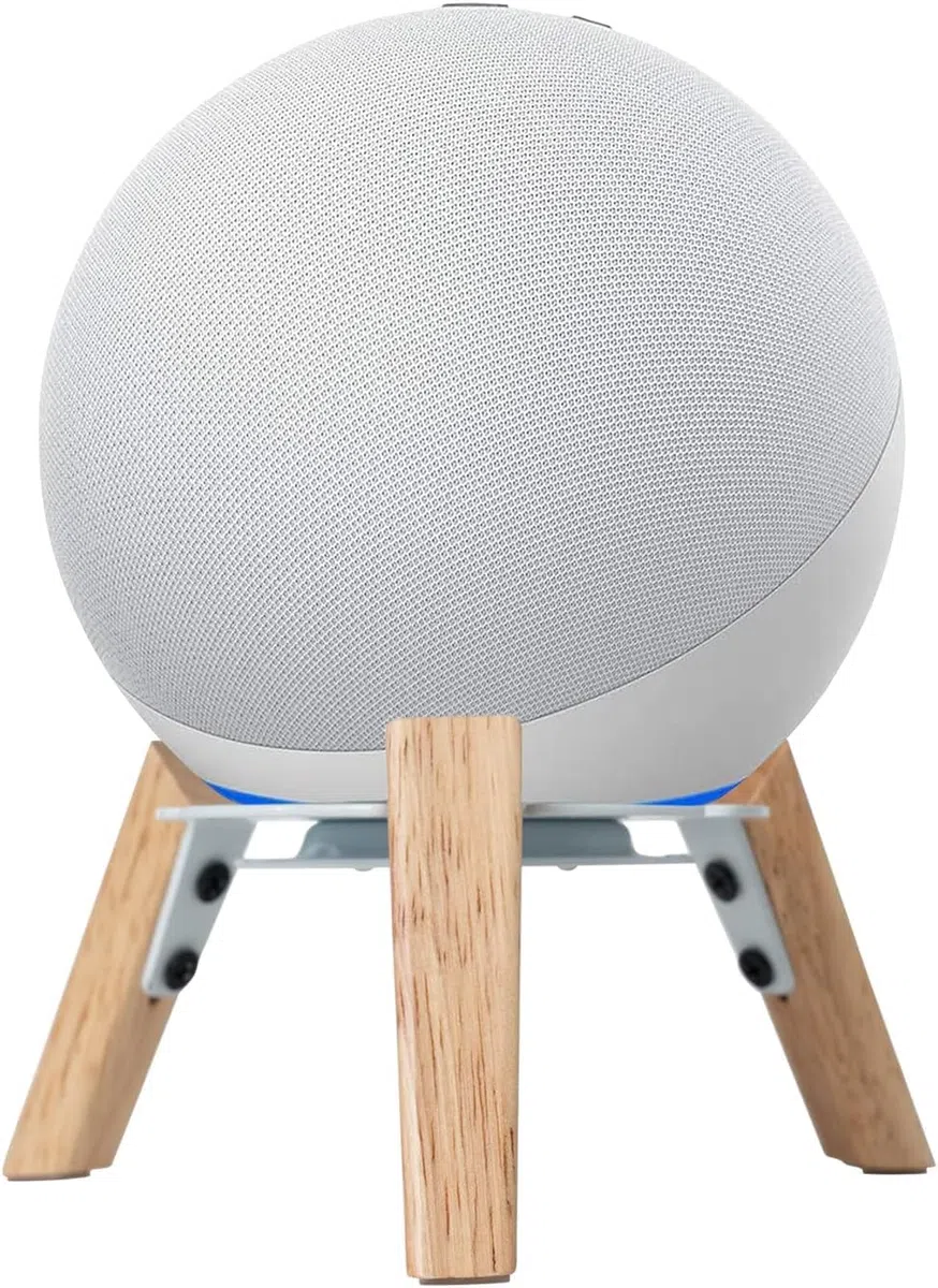 shinar Lautsprecherhalterungen Kompatibel für Spot 2024/Ech0 4 Gen./Homepod Ständer für Spot 2024/Homepod verstellbare Tischständer Halterung mit integriertem Kabelmanagement besseren Klang (Weiß)
