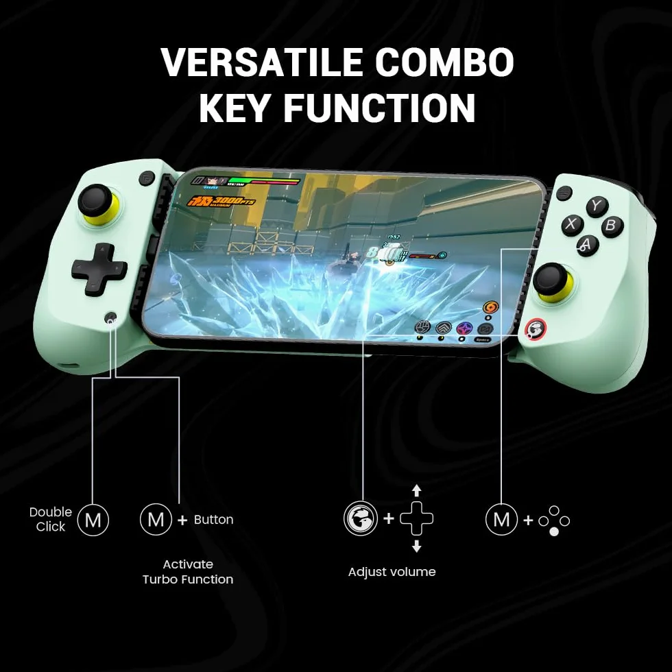 GameSir X5 Lite Mobile Gaming-Controller für Android, iPhone 15/iPhone 16-Serie, iPad Mini 6/7 (USB-C), PC Controller mit Hall-Effekt-Sticks für Call of Duty, Genshin Impact, Minecraft