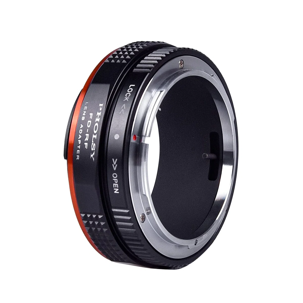 PHOLSY Objektivadapter mit Blendenhebel Manueller Fokus Kompatibel mit Canon FD FL Mount Objektiv auf Canon EOS RF Mount Kameragehäuse, FD auf RF