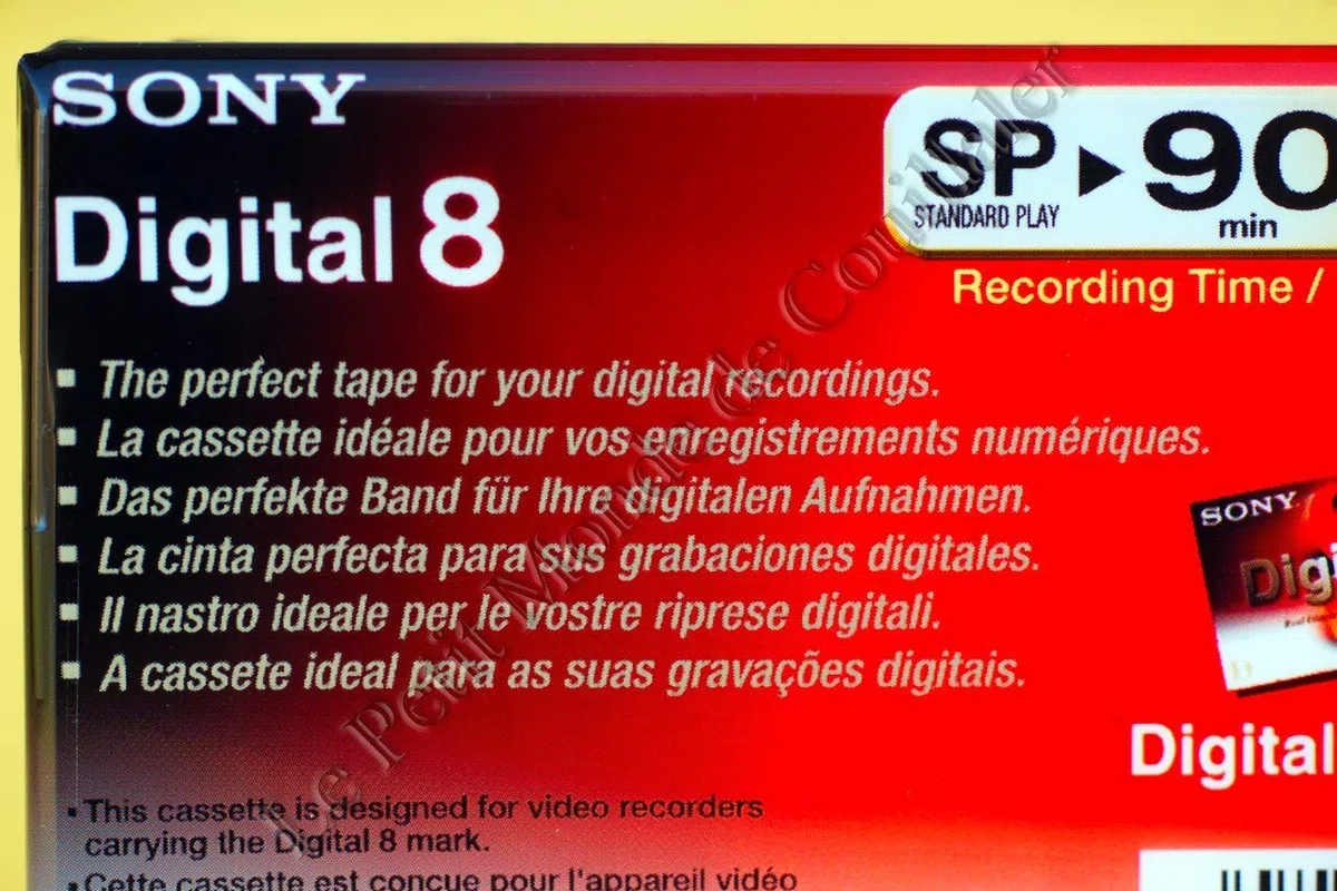 Sony - 8MM-Camcorder Kassette, Digital 8-Format, 90 Minuten