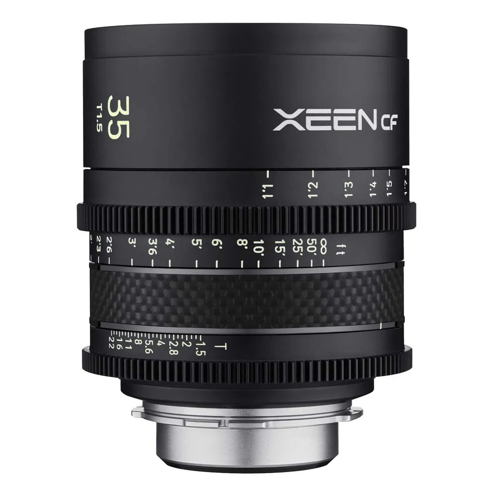 XEEN CF Cinema 35mm T1,5 Canon EF Vollformat – professionelles Cine-Objektiv – Carbon Linsenzylinder – extrem kompakt und besonders leicht, schwarz