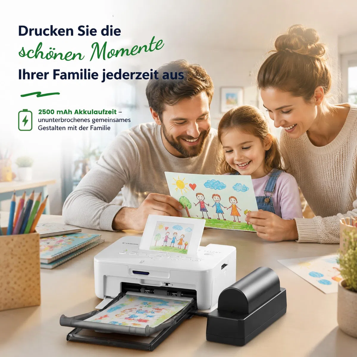 2026 Upgrade 2500mAh NB-CP2L CP1L Akku + Ladegerät Adapter für Canon Fotodrucker Selphy CP1500, CP1300, CP1200, CP910, CP900, CP820, CP810, CP800, CP520, CP510, CP500, CP100