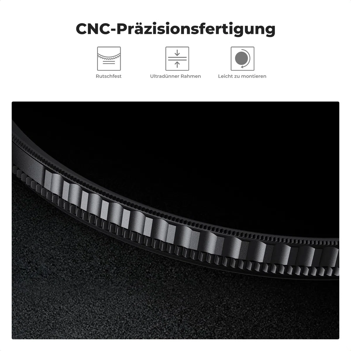 K&F Concept Nano-K Serie 2-IN-1 Filter Black-Mist 1/4 Filter&Polfilter 67mm,Promist Filter&CPL Filter