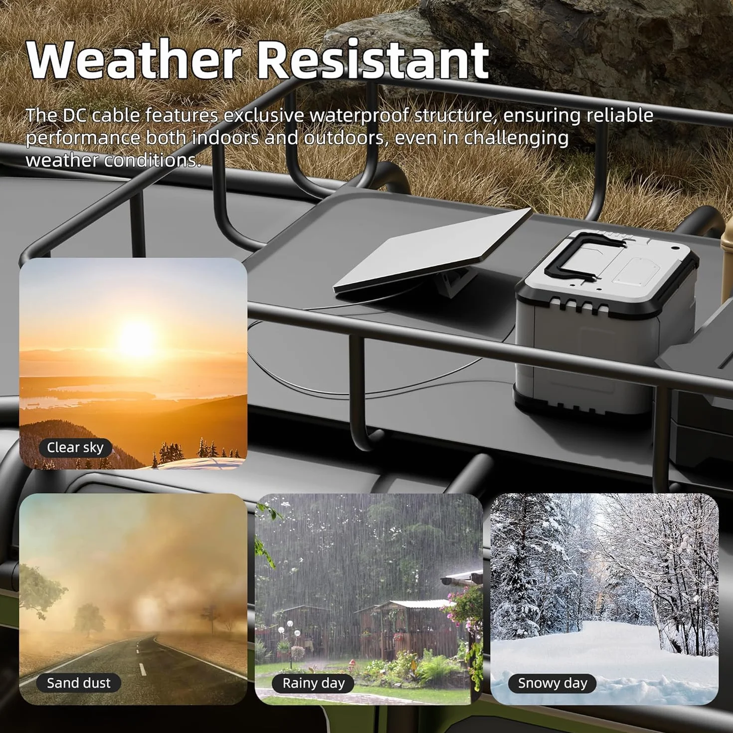 Starlink Mini Kabel - DC-zu-DC Ersatz-Stromkabel, wasserdichtes Outdoor-Ladekabel für Starlink Mini Satellitenschüssel, robuste und wetterfeste Stromversorgung (15M/50FT)
