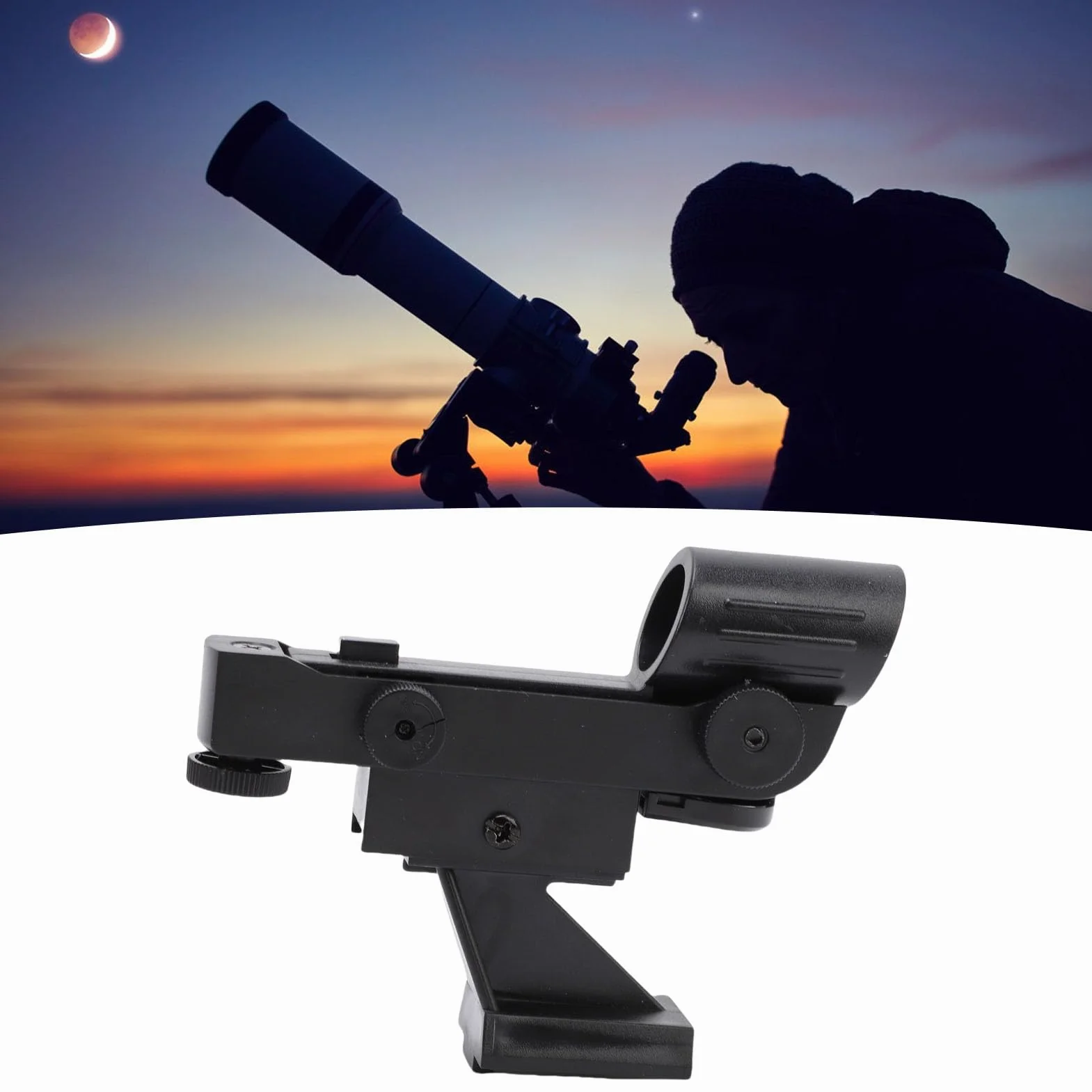 Bewinner Red Dot Finderscope, Astronomischer Teleskopsternzeiger Sucher Suchfinder -Finder Umfang, Kompatibel für 80EQ SE SLT Astronomische Teleskope