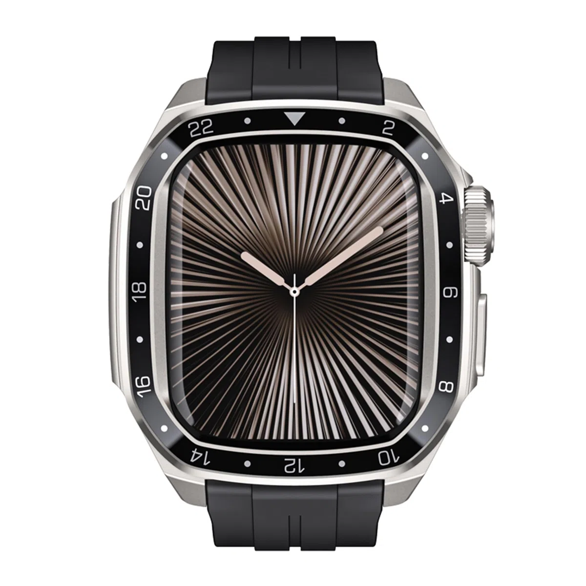 Armband mit Hüllen Kompatibel mit Apple Watch 46mm (Serie 11 10) Band,Robuste Stoßfeste Metall Hüllen Silikon Armband für Apple Watch 46mm (Serie 10 11) Damen Herren,Titan Schwarz