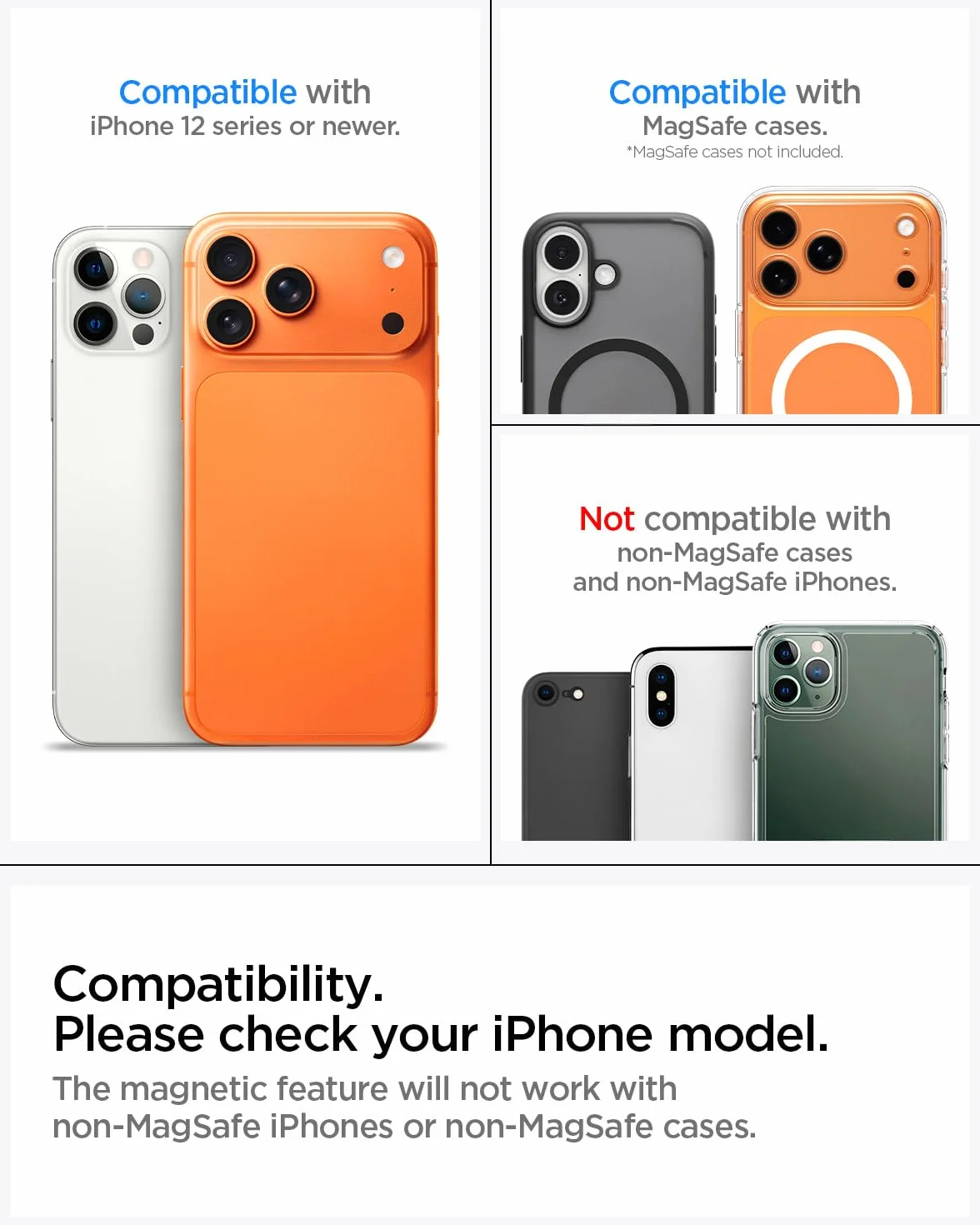 Spigen Snap Zip MagFit MagSafe Kartenhalter Pouch Kompatibel mit iPhone 17/16/15/14/13/12 Serie, AirPods Pro 3/2/1, AirPods 4/3/2/1 und Google Pixel 10-Serie mit Pixelsnap - Schwarz