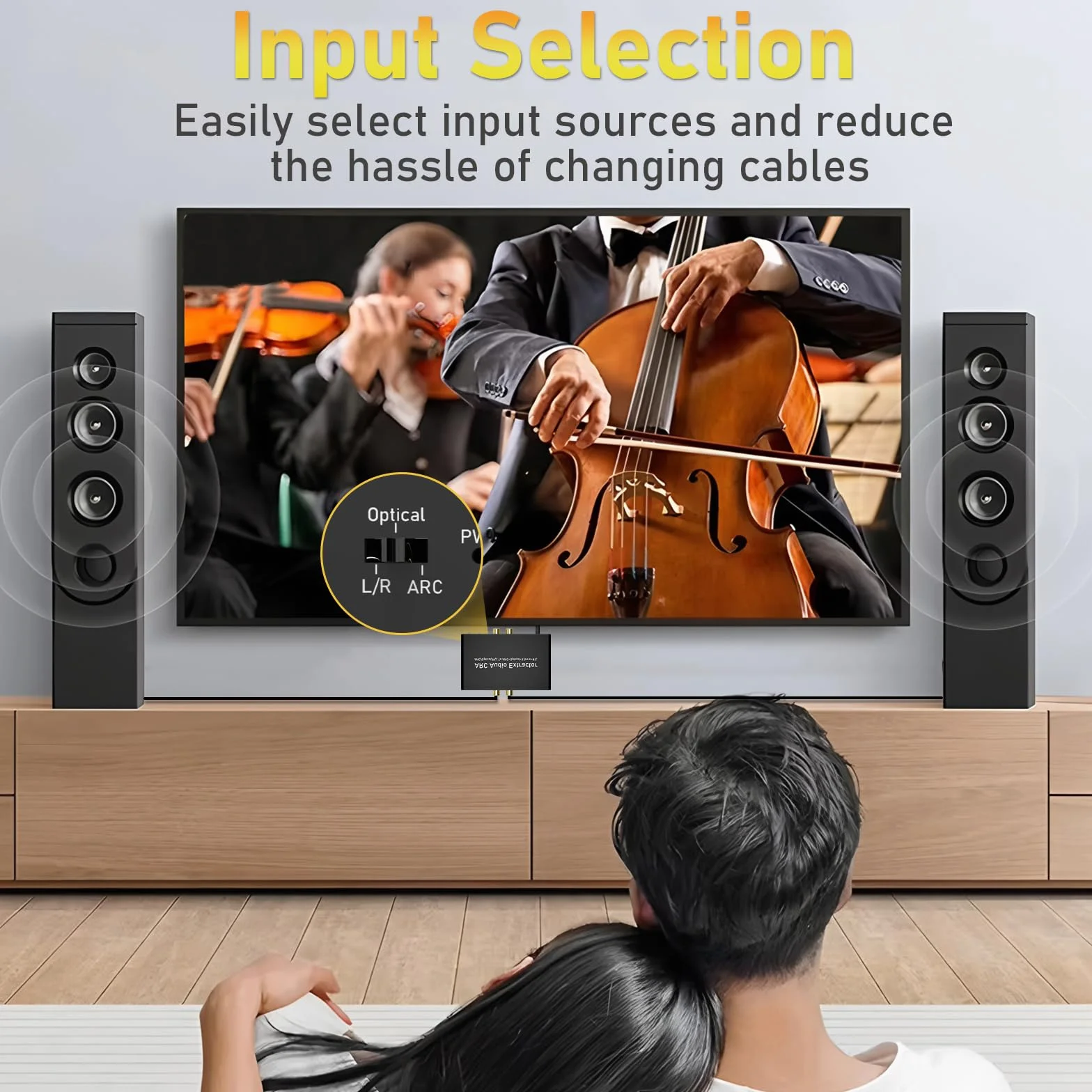 Tendak 192 kHz ARC Audio Extractor, Digital Audio Extractor Converter, HDMI ARC + Optisch + RCA L/R zu HDMI + Optisch + RCA L/R + 3,5 mm Stereo für HDTV Soundbar Verstärker Lautsprecher Kopfhörer