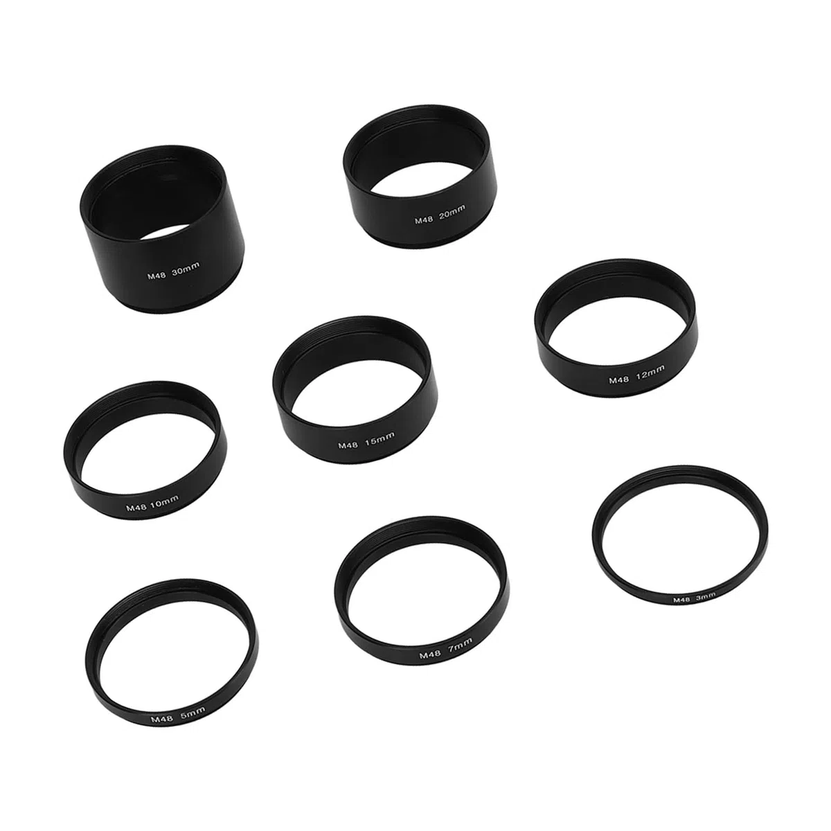 Brennweite Verlängerungsrohr-Kit M48X0.75 Astronomisches Verlängerungsrohr-Kit mit variabler Kombination, eliminiert unnötiges Licht für Fotografie