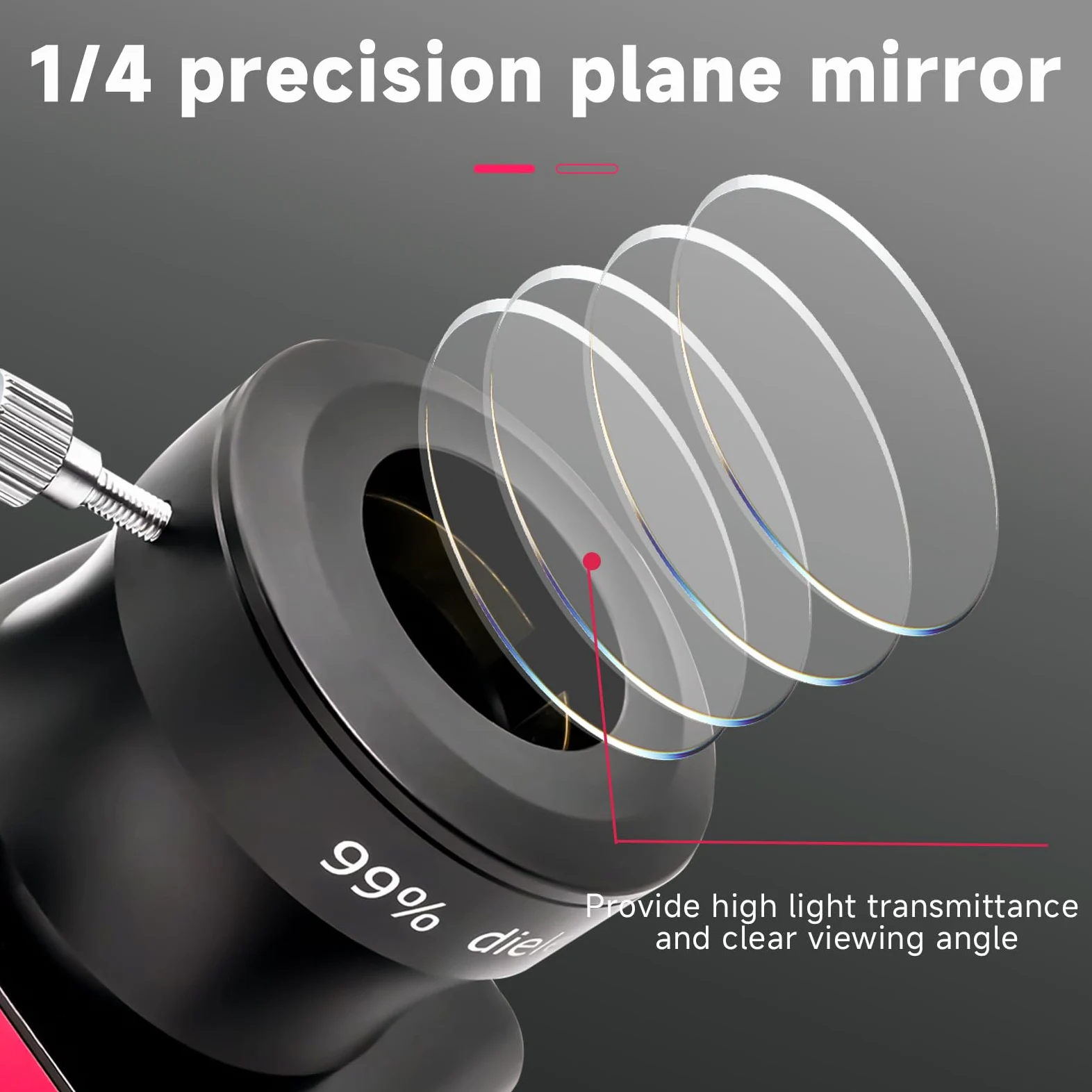 Svbony SV188P 2 Zoll 90-Grad-dielektrischer Spiegel Diagonal 99% Reflektivität Dielektrische Beschichtungen mit Messing-Kompressionsringen Reflektivität Teleskop-Zubehör passend für Refraktor-Telesko