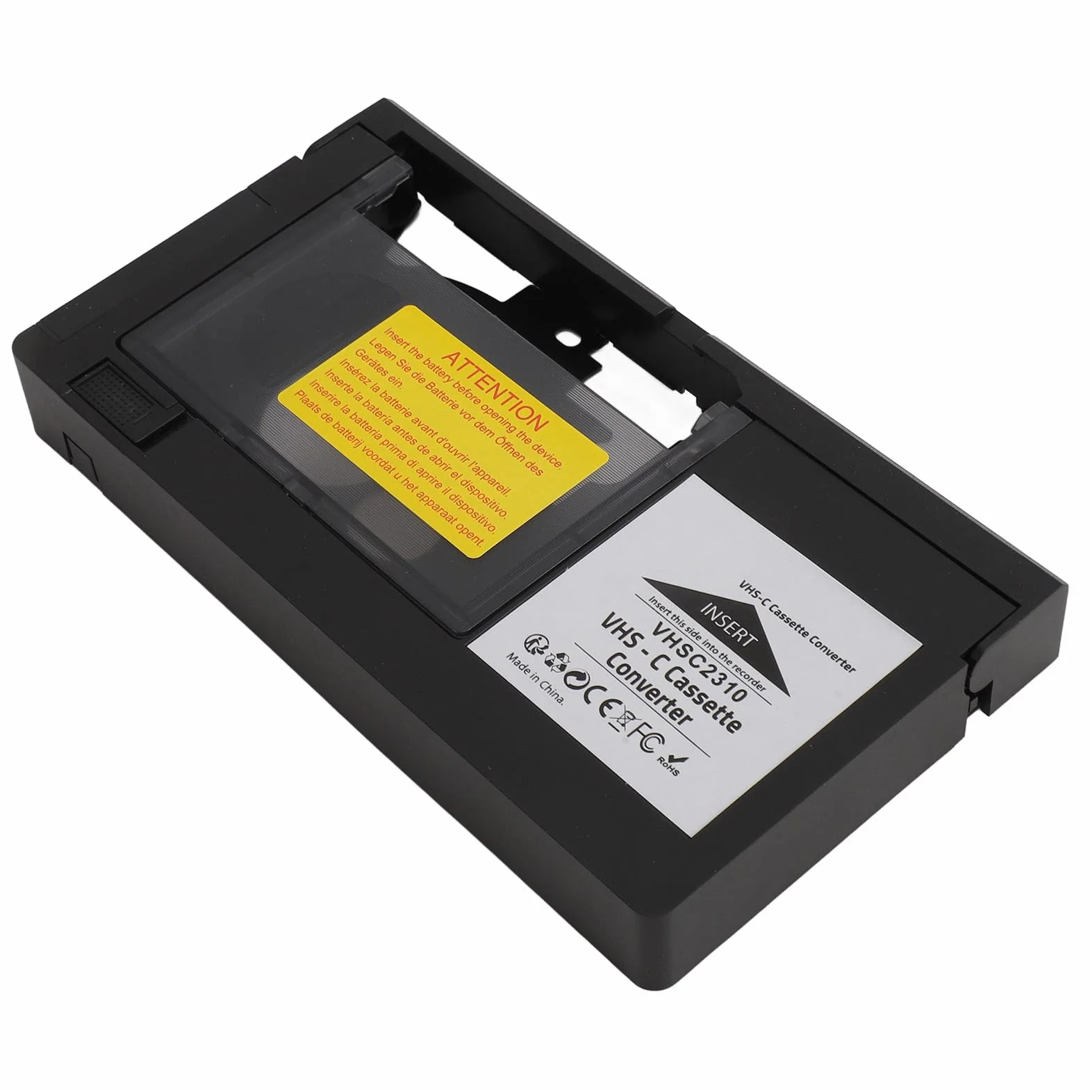 CamcorderKassettenadapter Wiedergabe Videokassettenadapter EinTastenSteuerung für S,VHS,CS und VHSKassetten