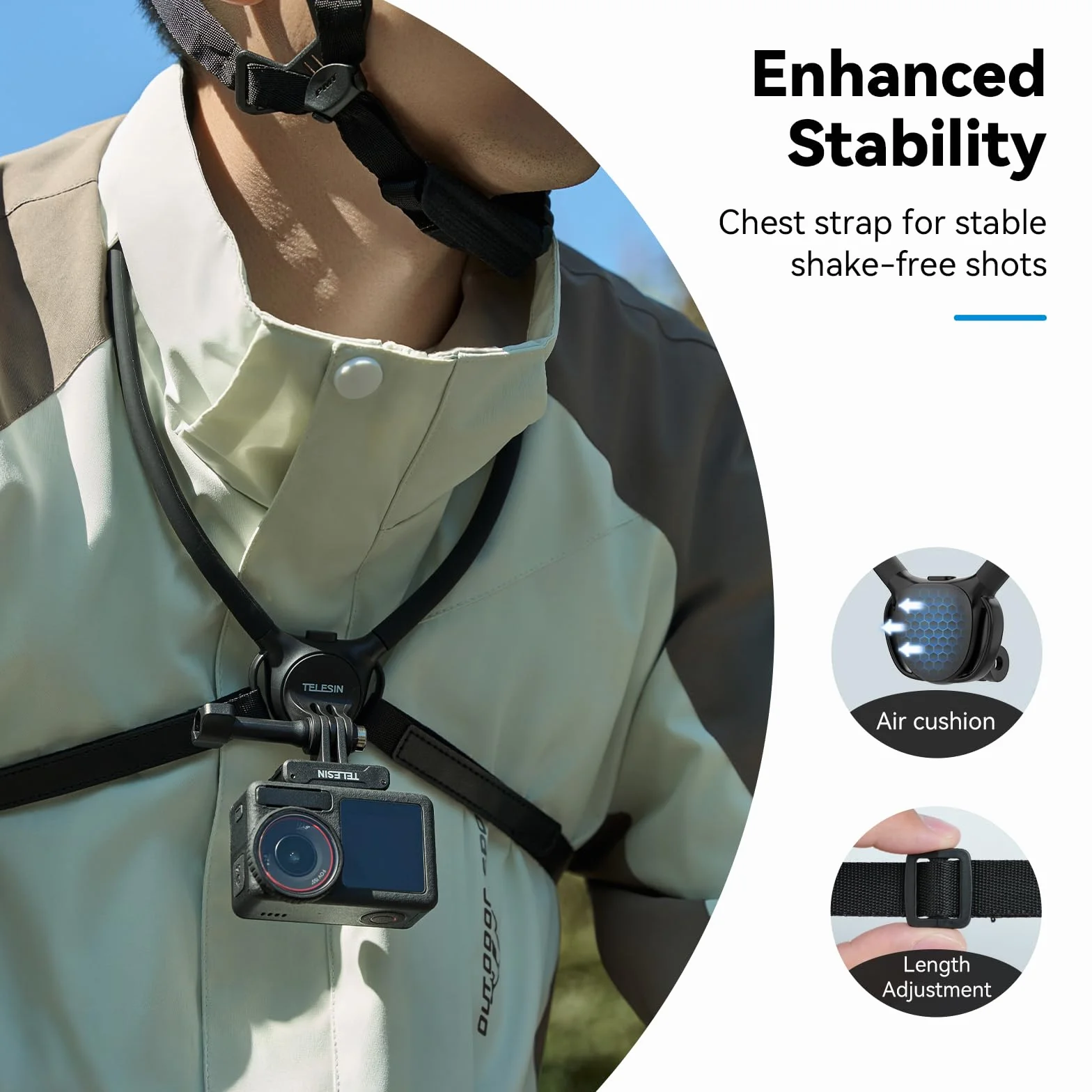 TELESIN SE 2.0 Hals Halterung Set, Magnetischer Telefonhalter für iPhone 17 16 15 14 Samsung Android, Flexible POV Necken Halterung für GoPro Hero DJI Osmo Insta360 mit Multi-Winkel-Filmen, Zubehör