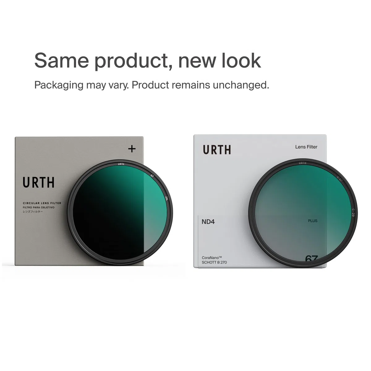Urth 52 mm Graufilter ND4 (2 Stop) ND Filter (Plus) — Neutraldichte, 20-lagig nanobeschichtet, ultraflache Kamerafilter