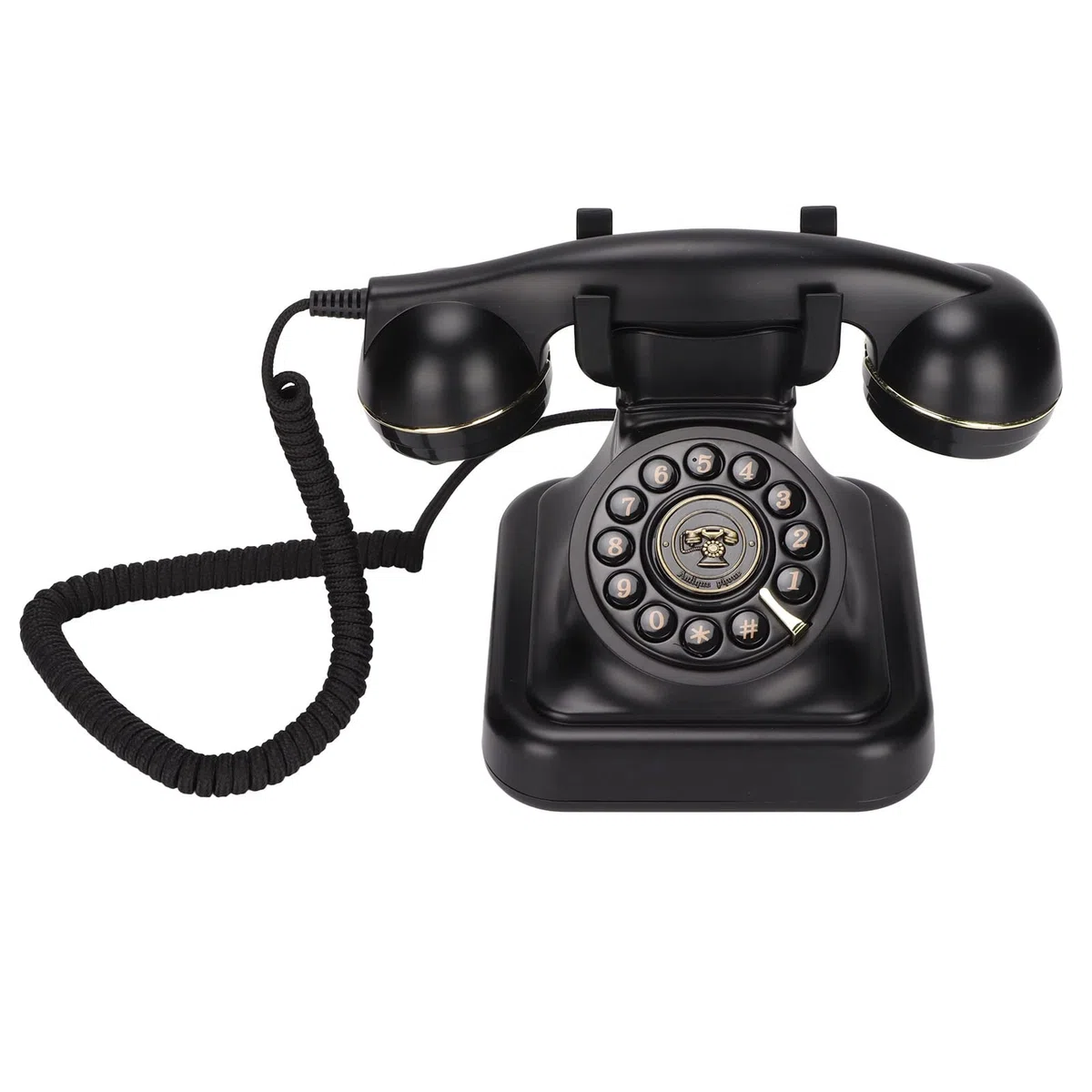 Europäisches Retro Telefon – Vintage Festnetztelefon, Elegantes Klassisches Vintage Festnetztelefon für Zuhause/Büro/Café/Bar Dekoration.