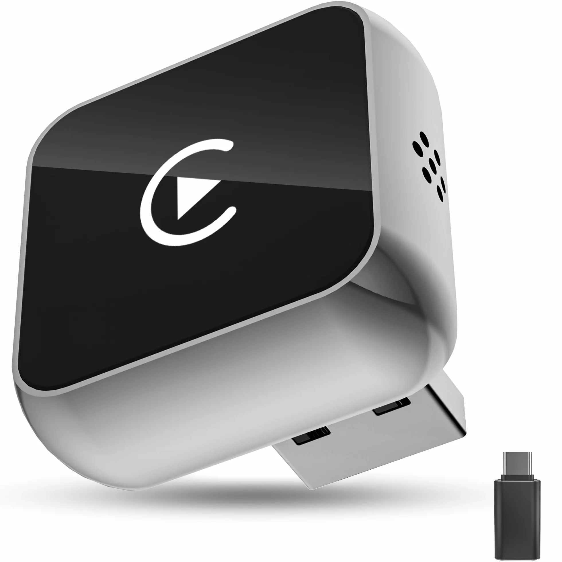 2 in 1 Carplay Wireless Adapter & Android Auto Adapter,USB-A/Typ-C Wired Auf Wireless Kompatibel Mit Für iPhone IOS 10+ e Android 11+,Schnelle Verbindung, Keine Verzögerun, Auto-Wiederverbindun