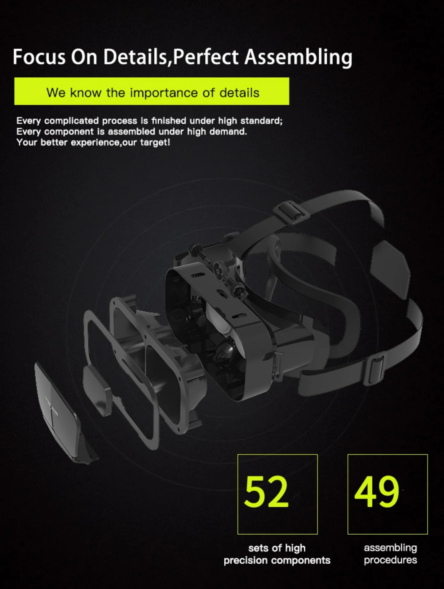VR-Virtual-Reality-Headset, Mini-VR-Headset für 3D-Filme, Videospiele, VR-Brille für Erwachsene und Kinder, VR-Brille für iPhone 16, 15, 14, 13 Pro Max + Samsung Galaxy S25, S24, S23, S22 usw. 5-7,2