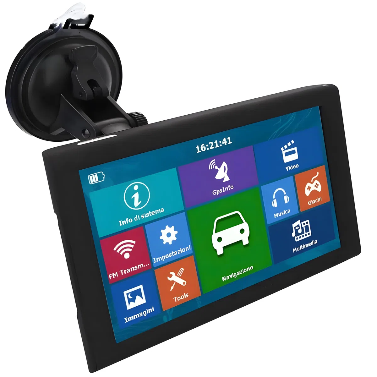 Retoo Navigationsgerät fürs Auto GPS - 9”, 8GB Speicher, Dual-Core 800 MHz, CE 6.0, Touch-Display Tablet-Navi, Multimedia (Video/Musik/Fotos/Spiele), einfache Bedienung, KFZ-Halterung inklusiv