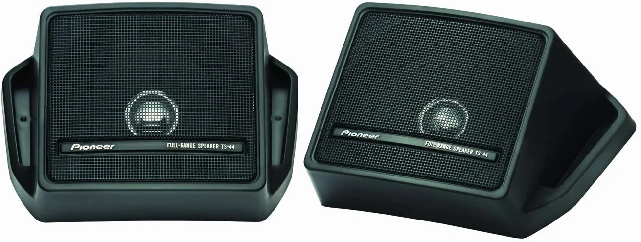 Pioneer Electronics TS-44 Breitband-Aufbaulautsprecher (40 W), Koaxiallautsprecher, Nominale Ausgangsleistung 10 W, 88 dB, 173 x 109 x 97 mm, 2 Lautsprecher, schwarz