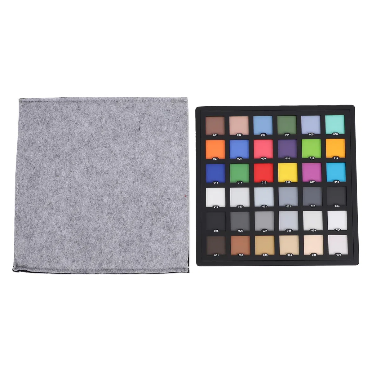 Dpofirs Color Checker Kamera-Farbkorrekturkarte, 8,3 X 8,3 Zoll Farbkalibrierungskarte mit 36 ​​Feldern für Foto- und Videofarbgenauigkeit
