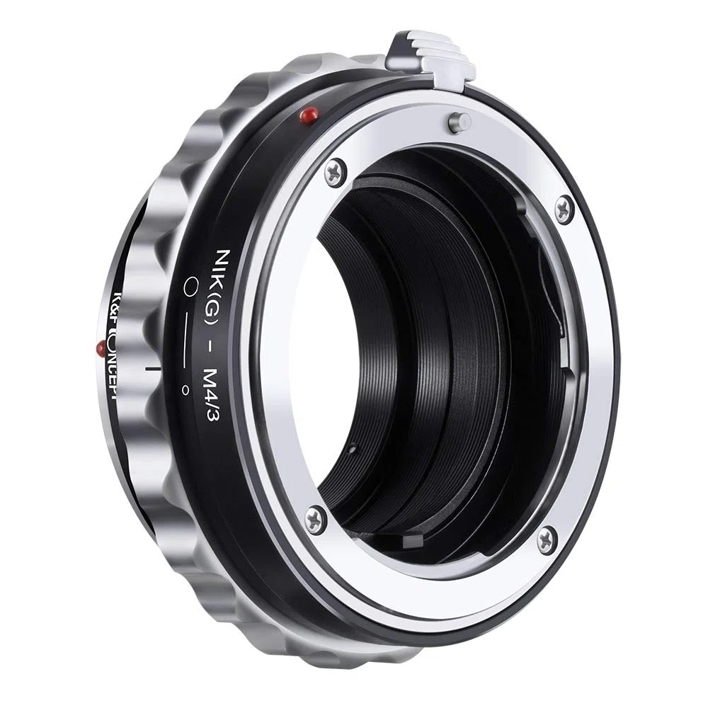 K&F CONCEPT Nik- AI(G)-M4/3 Objektiv Adapter mit Blendenring für Nikon G AF-S F Objektiv auf M4/3 MFT LUMIX DMC-GH1 GH2 GH3 GX7 G1 GF1 GX1