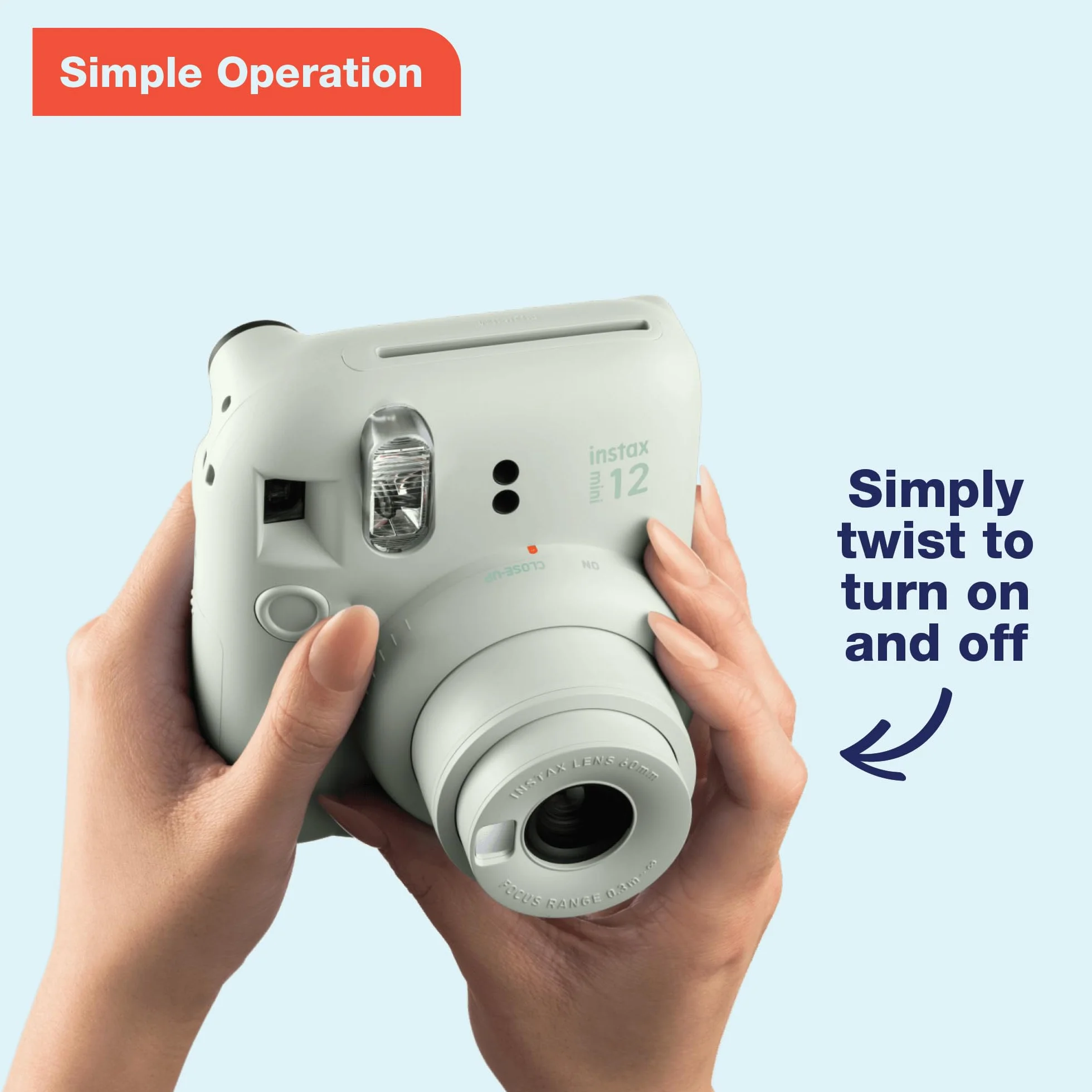Fujifilm Instax Mini 12 Sofortbildkamera Mintgrün